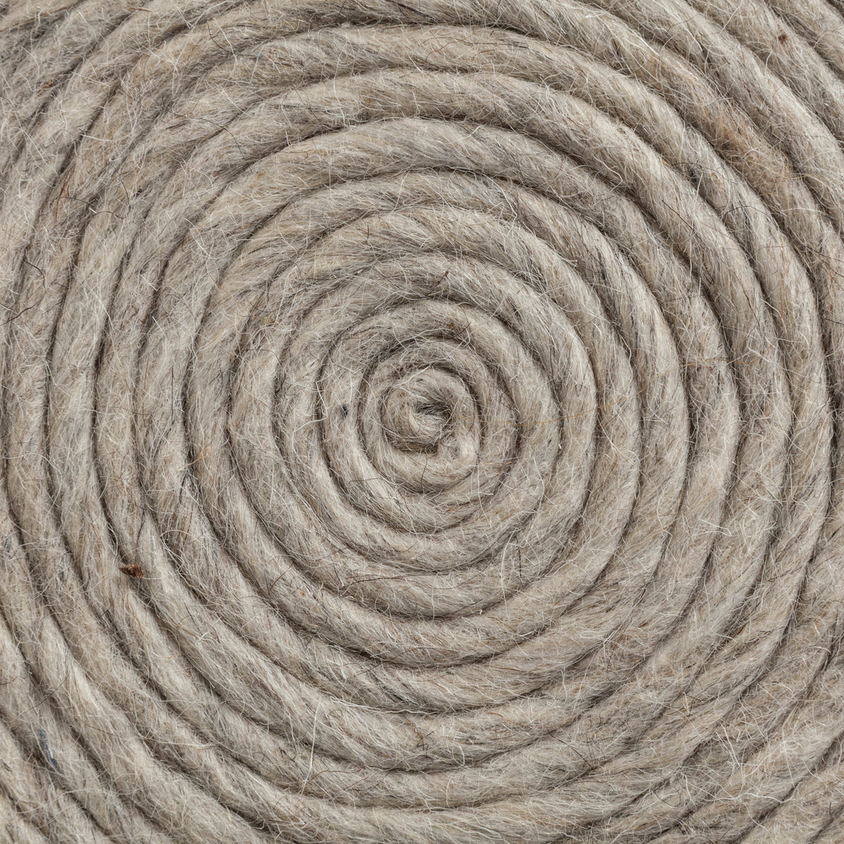 Allium Oatmeal Handwoven Wool Cylindrical Pouf - Ornate Home