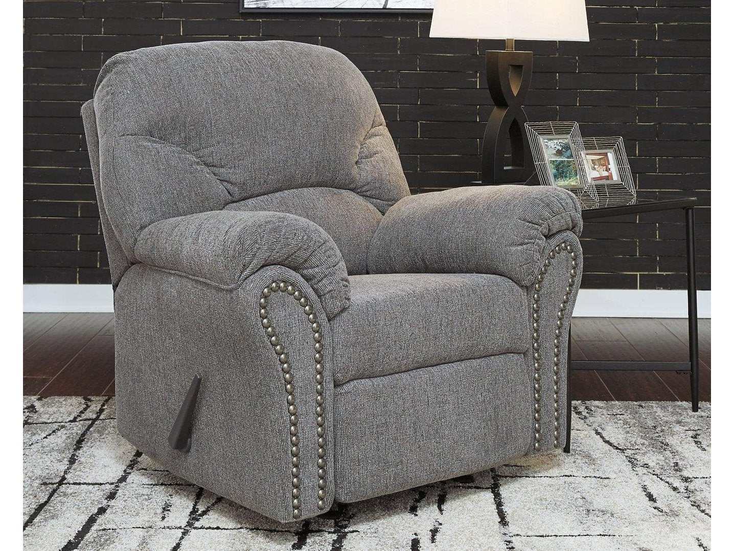 Allmaxx Pewter Rocker Recliner (Online Special Price) - Ornate Home