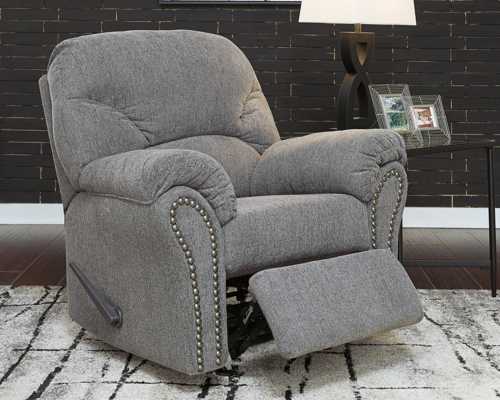 Allmaxx Pewter Rocker Recliner (Online Special Price) - Ornate Home