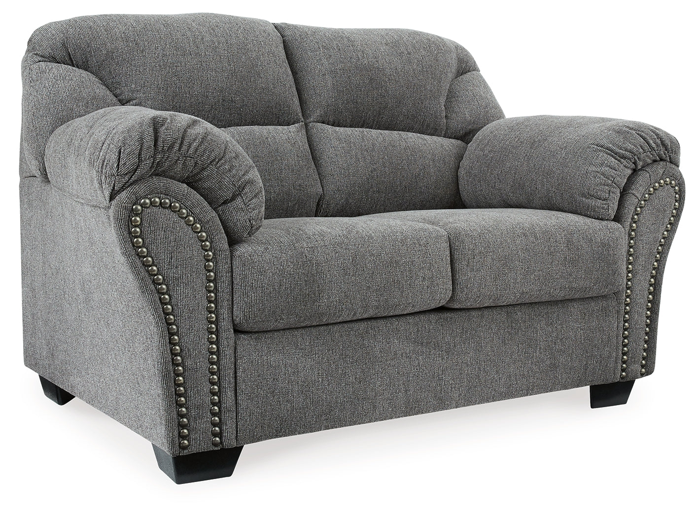 Allmaxx Pewter Sofa, Loveseat and Recliner - Ornate Home