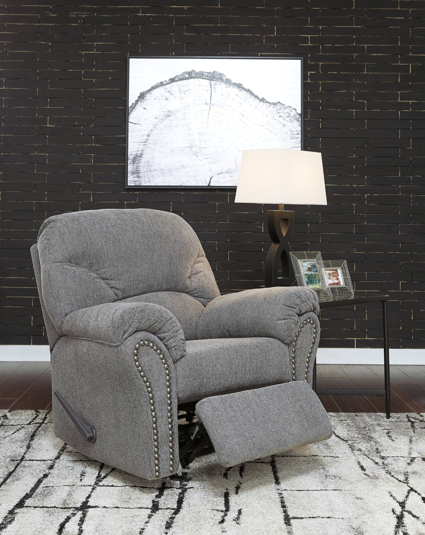 Allmaxx Pewter Sofa, Loveseat and Recliner - Ornate Home