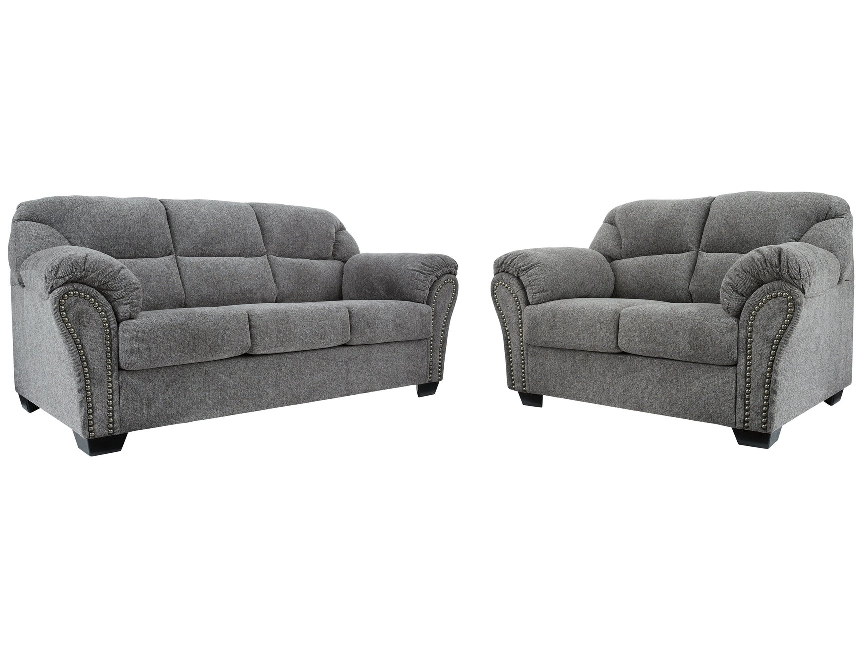 Allmaxx Pewter Sofa and Loveseat - Ornate Home