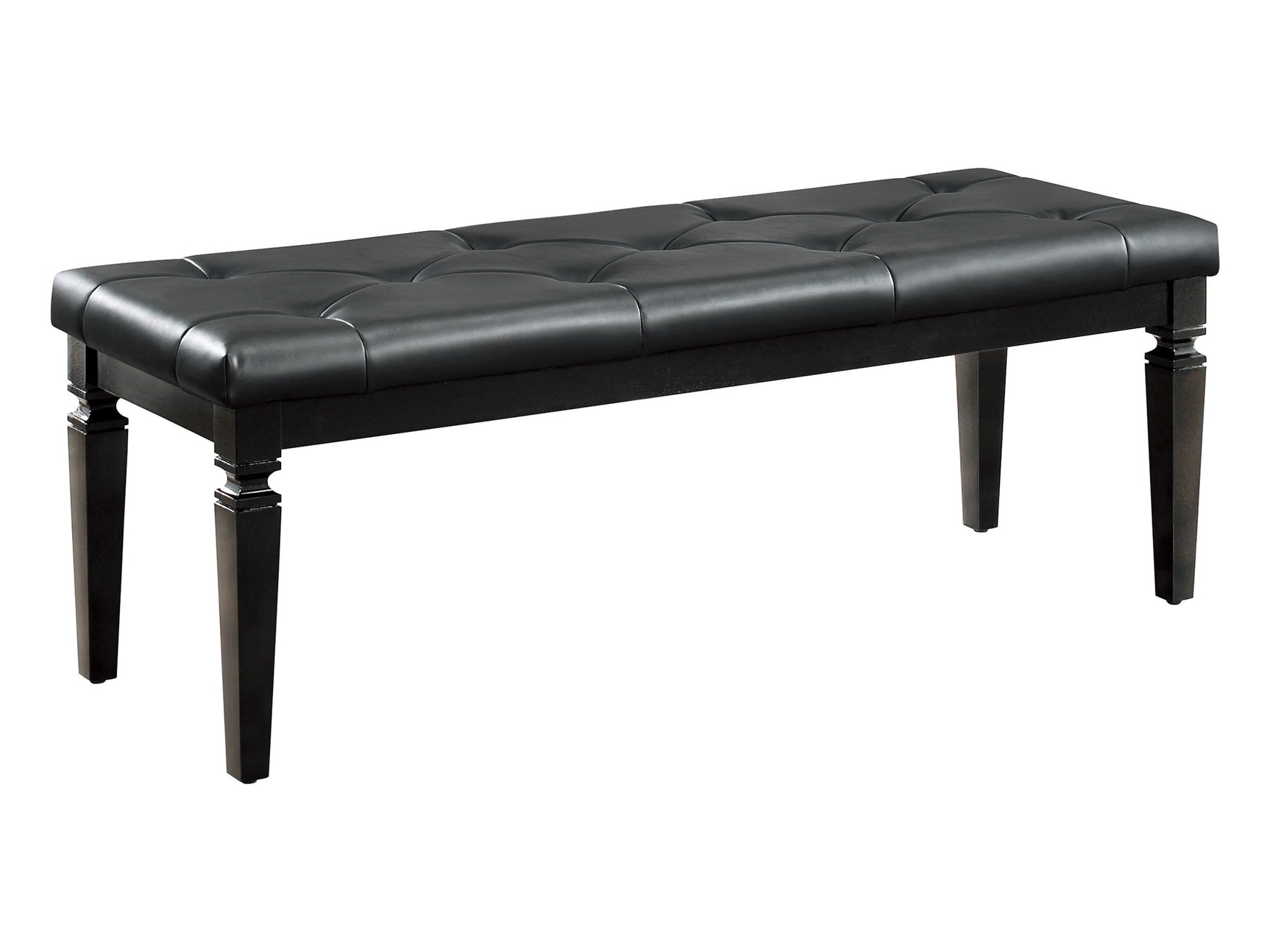 Allura Black Bedroom Bench - Ornate Home