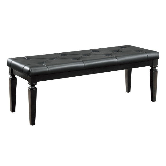Allura Black Bedroom Bench - Ornate Home
