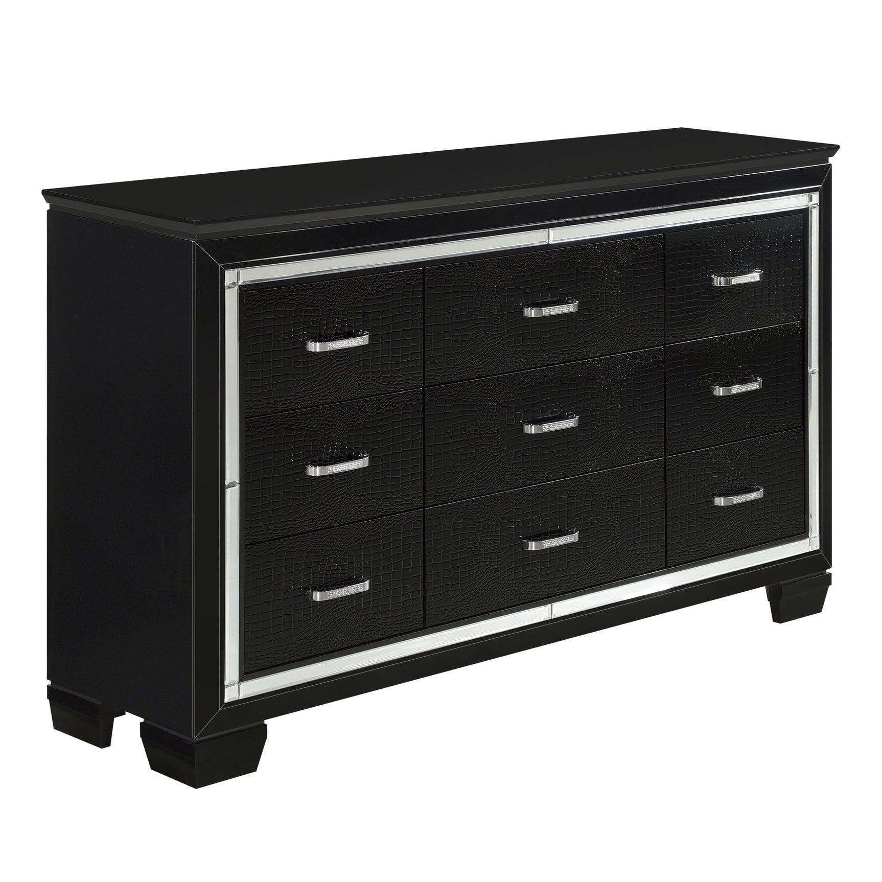 Allura Black Dresser - Ornate Home
