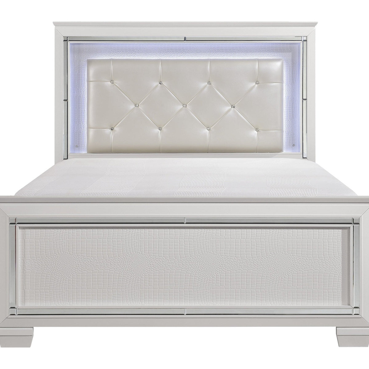 Homelegance Allura White California King Bed | Ornate Home