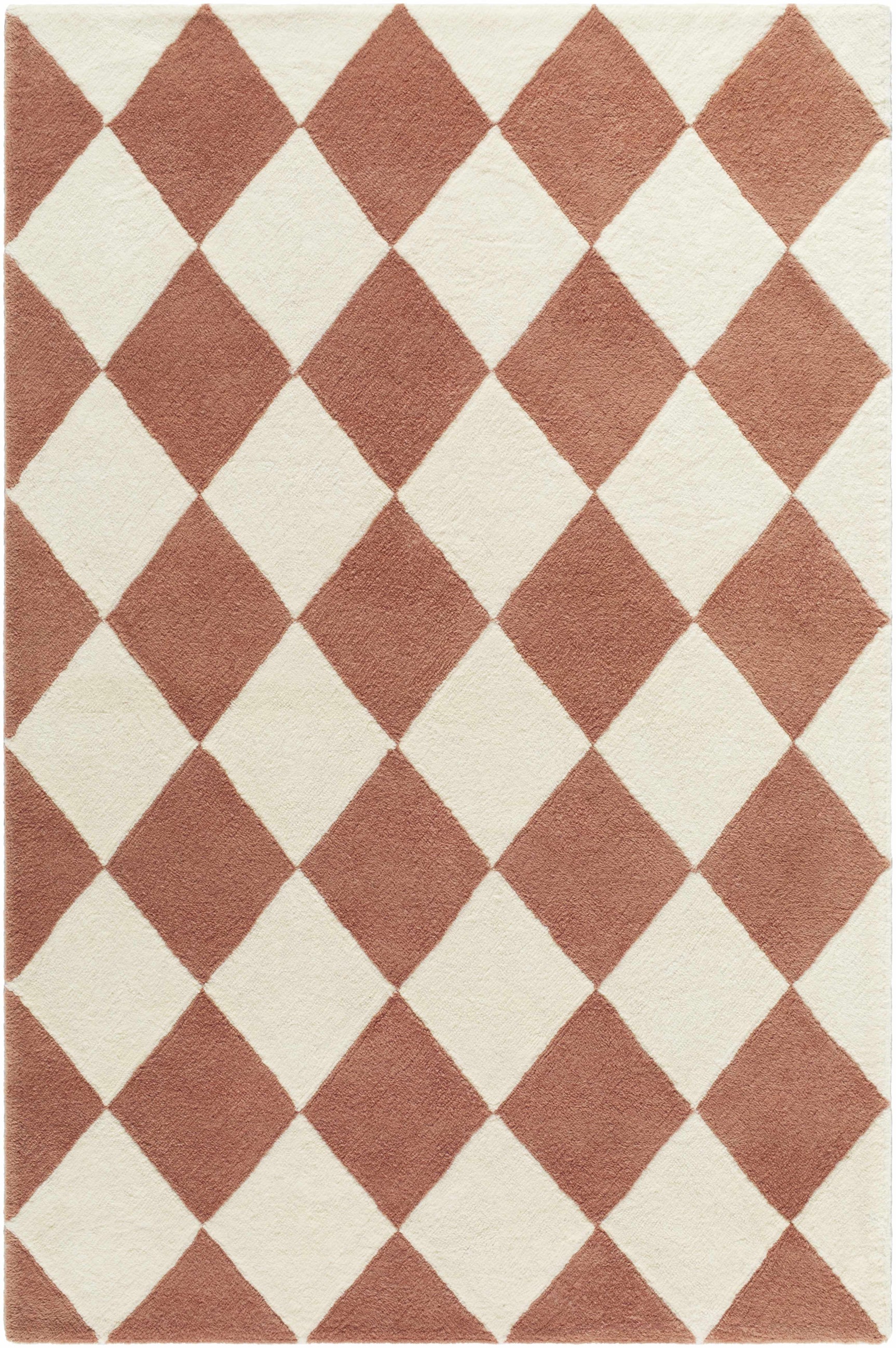 Almeda Diamond Washable Wool Rug - Ornate Home