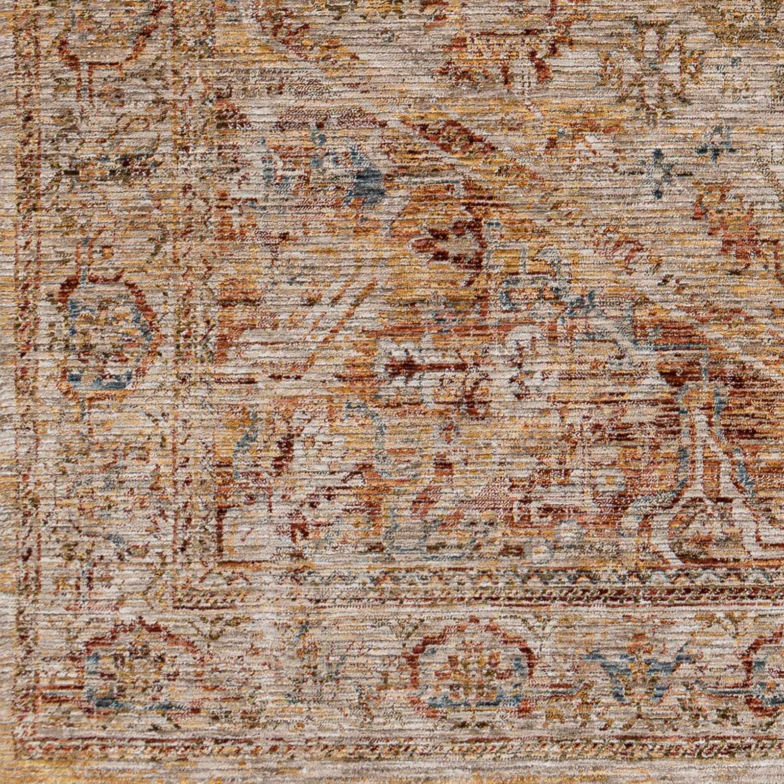 Alois Rust Rich Textured Traditional Rug - Ornate Home