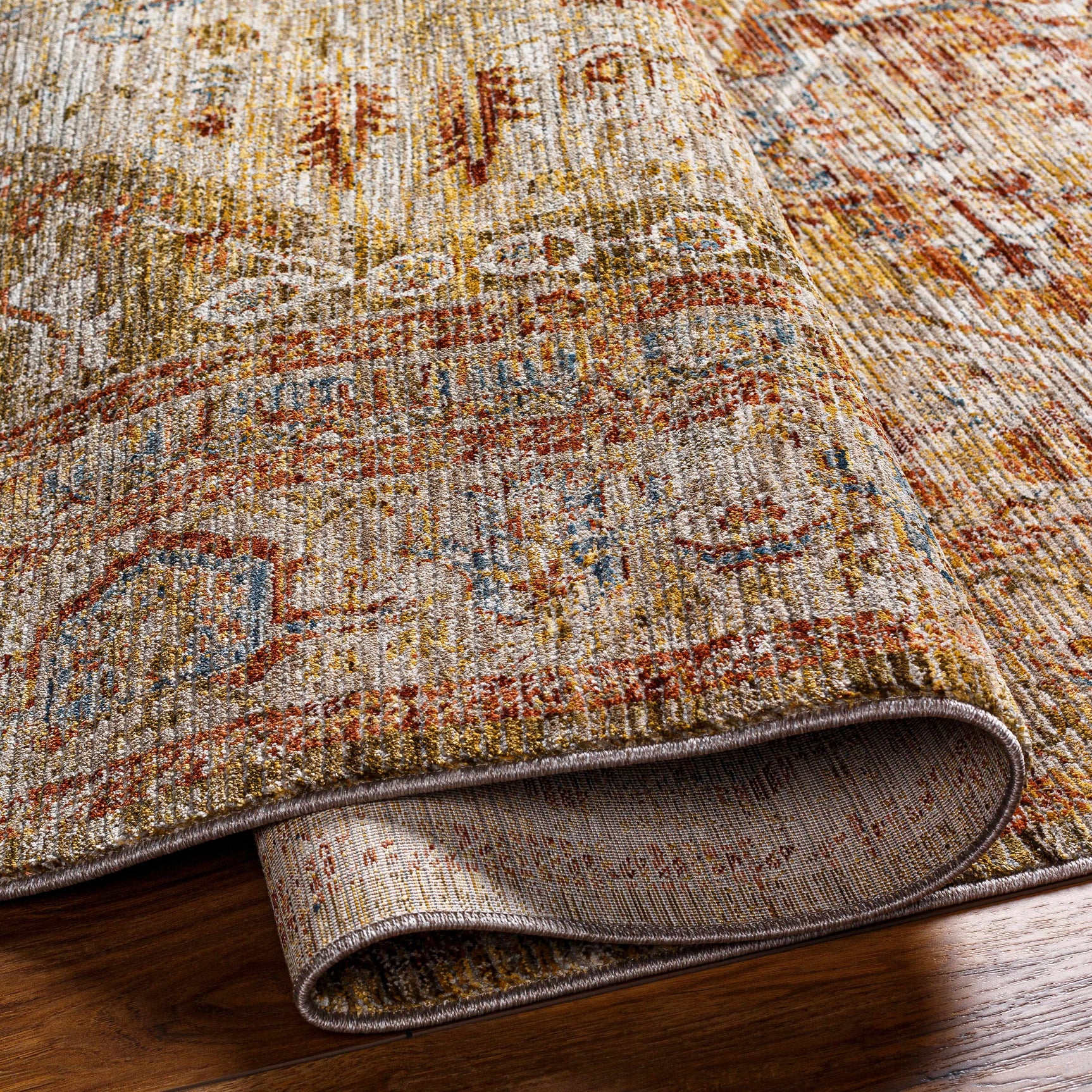 Alois Tan Rich Textured Traditional Rug - Ornate Home