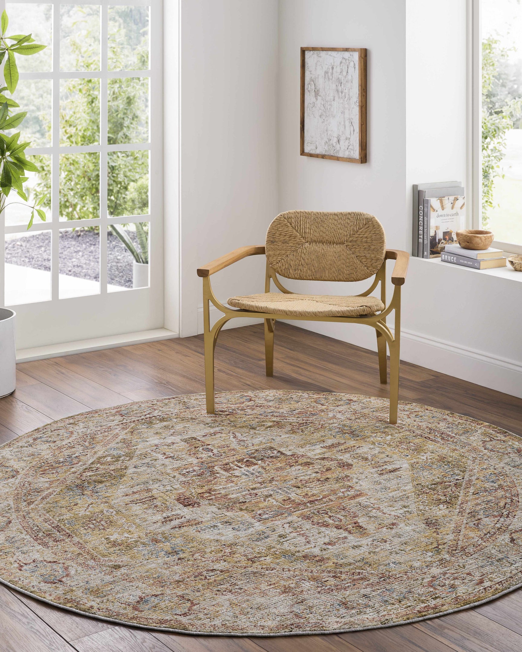 Alois Tan Rich Textured Traditional Rug - Ornate Home