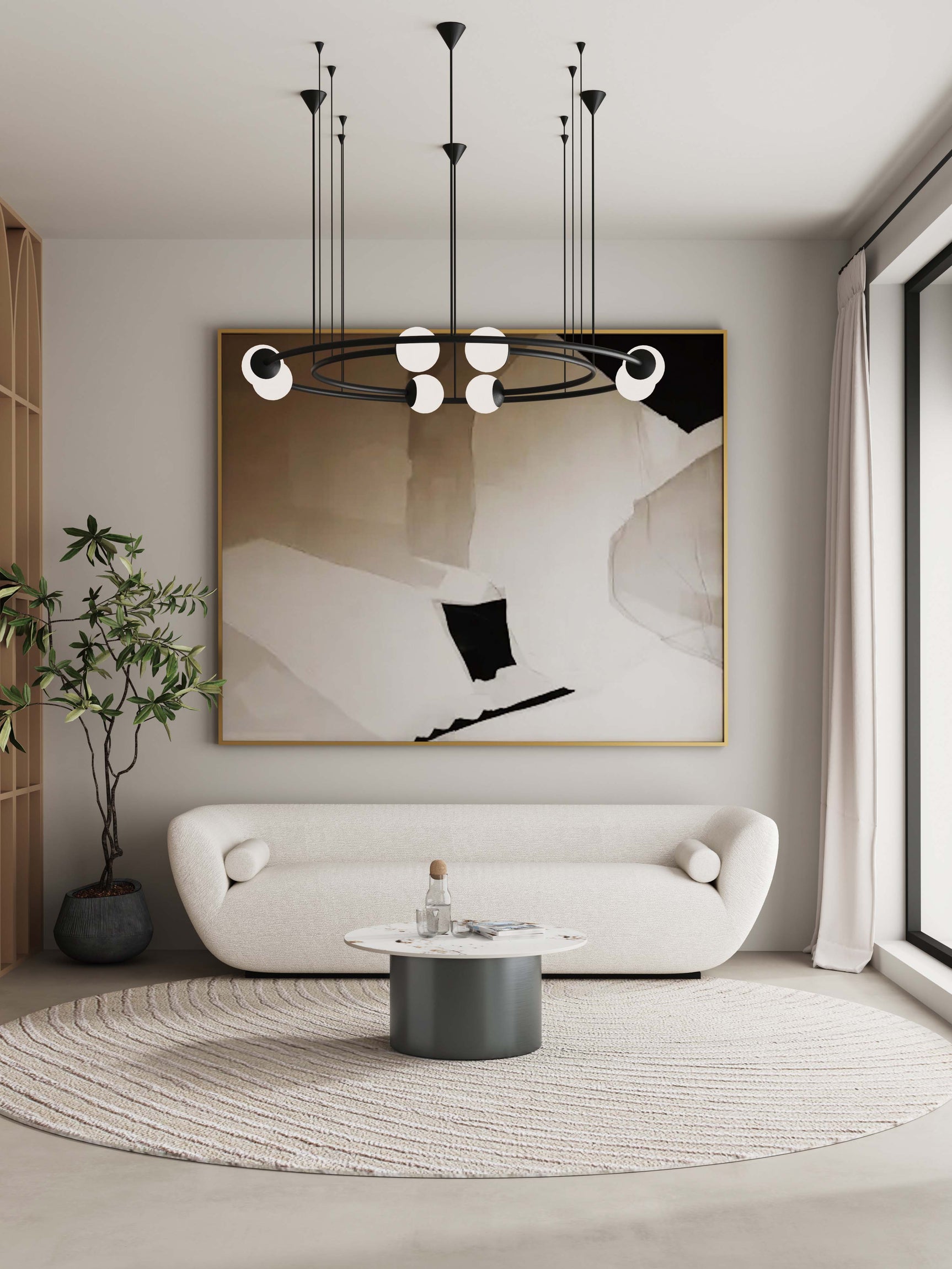 Alondra Coffee Table in Black - Ornate Home