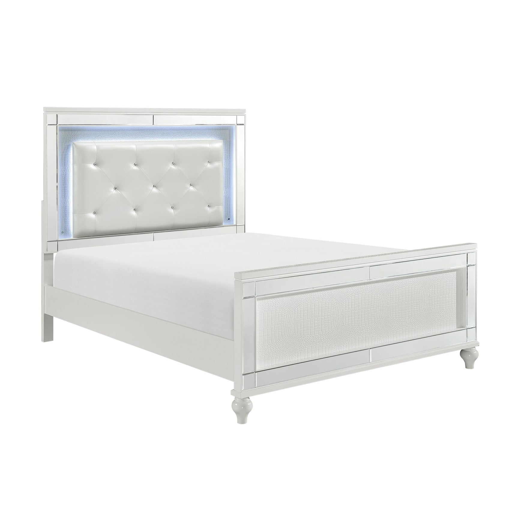 Alonza White California King Bed - Ornate Home
