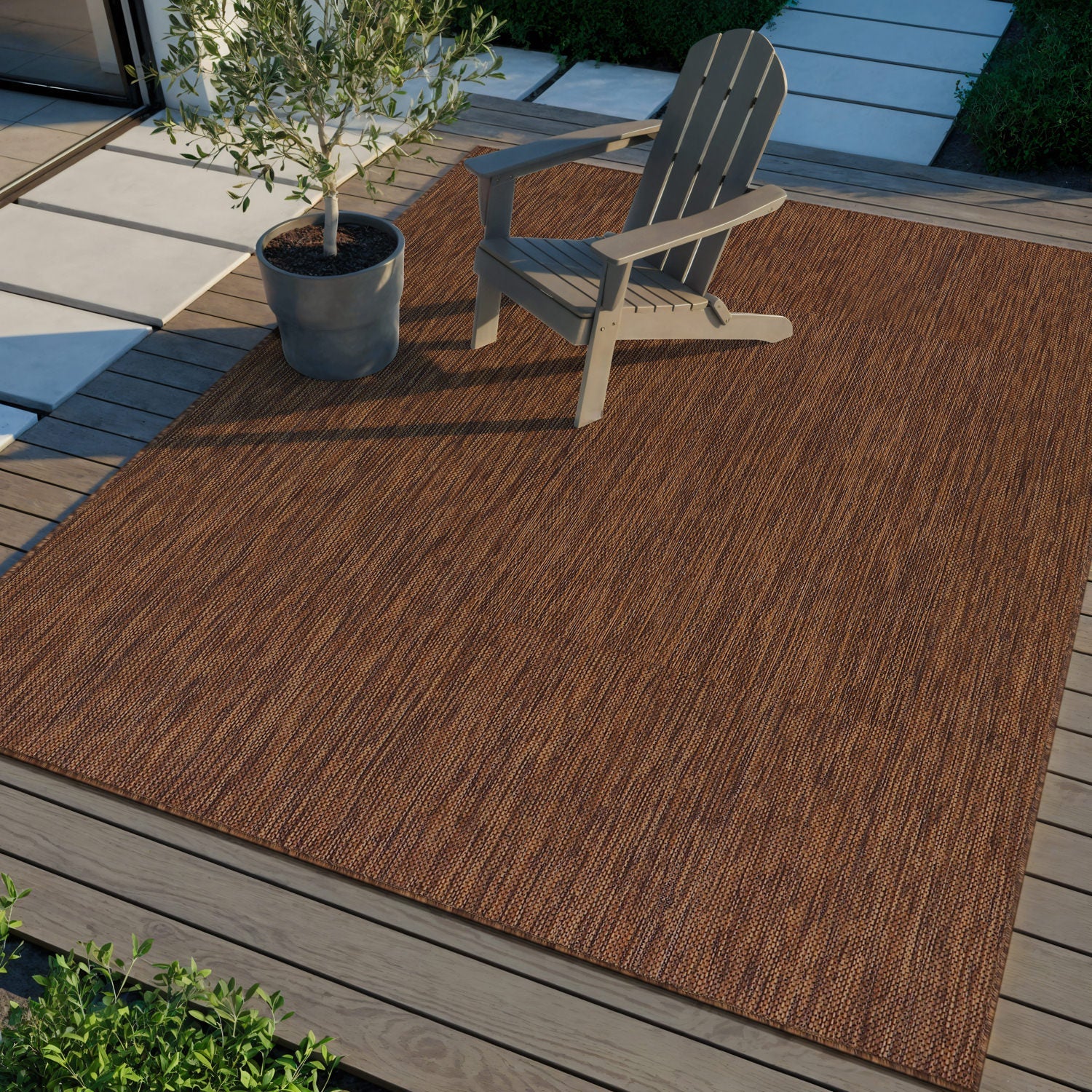 Alora Gold Outdoor Area Rug | Sun-Resistant Patio Decor - Ornate Home