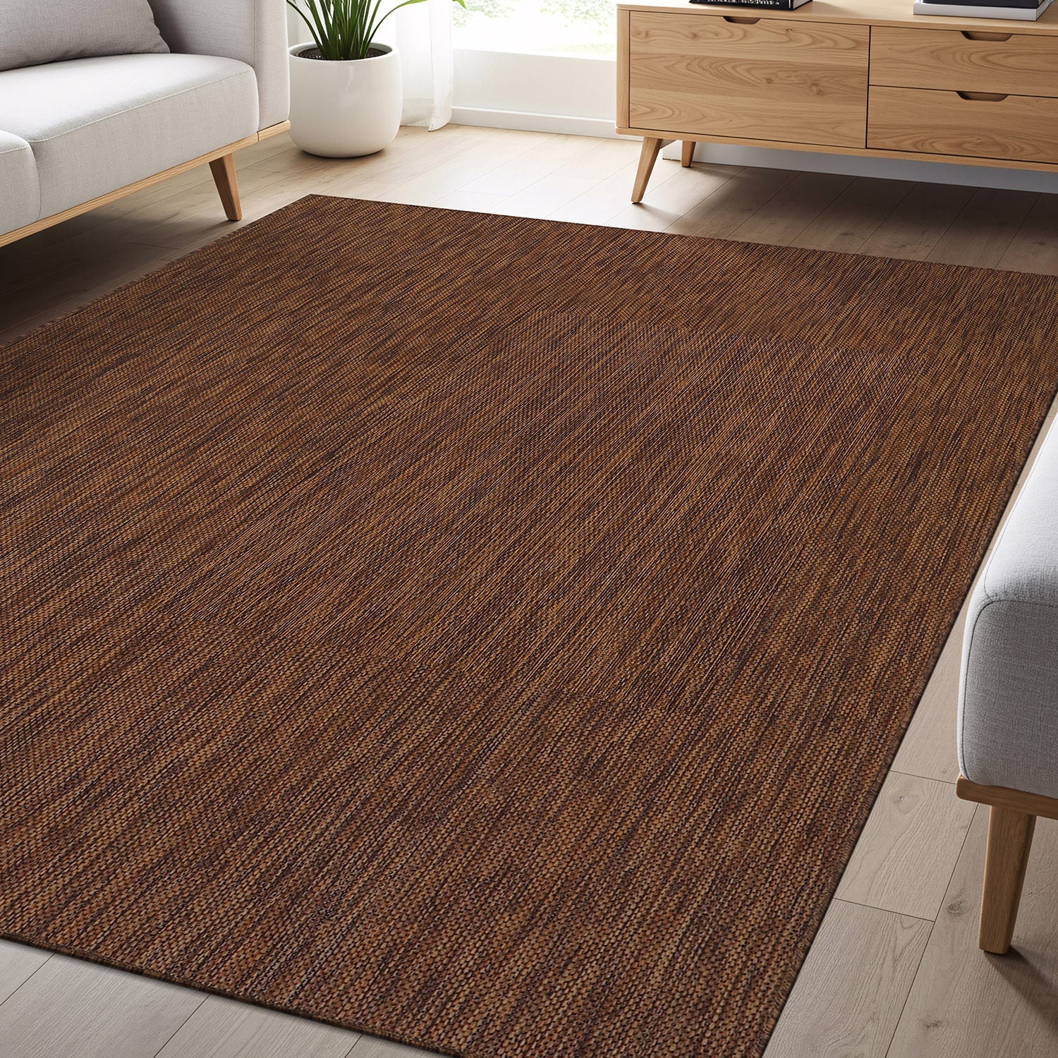 Alora Gold Outdoor Area Rug | Sun-Resistant Patio Decor - Ornate Home