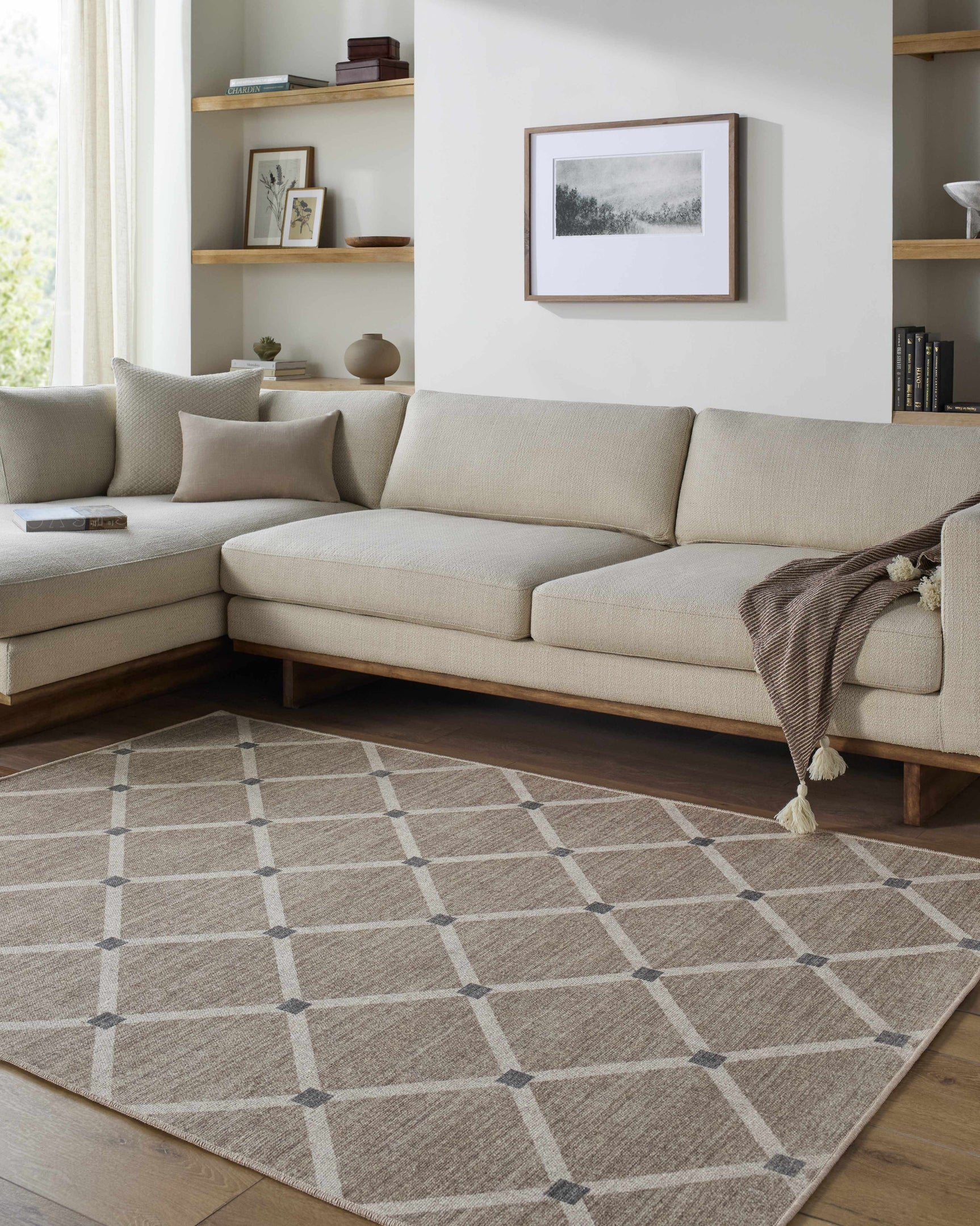 Alpana Washable Wool Area Rug - Ornate Home