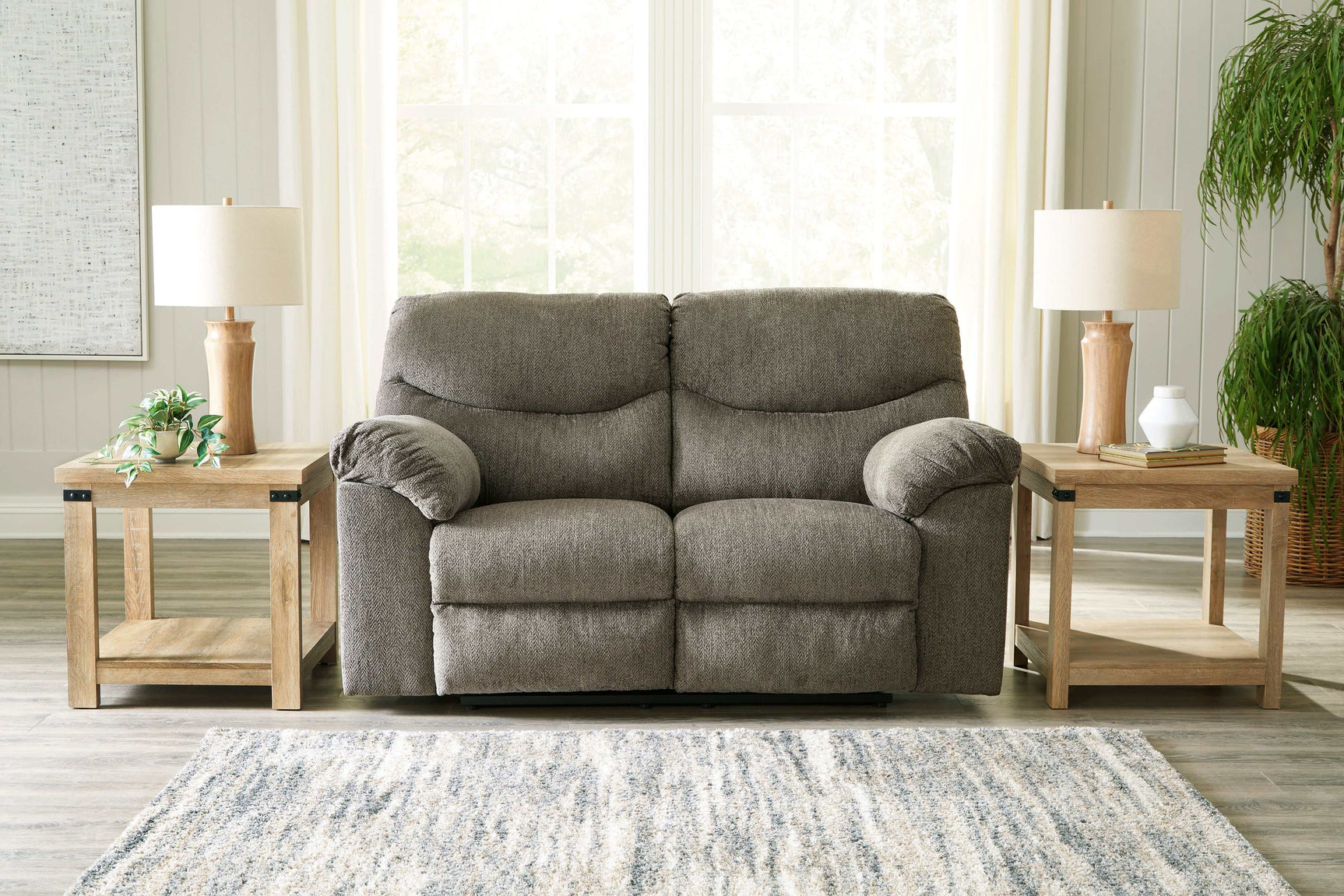 Alphons Manual Reclining Loveseat (Online Special Price) - Ornate Home