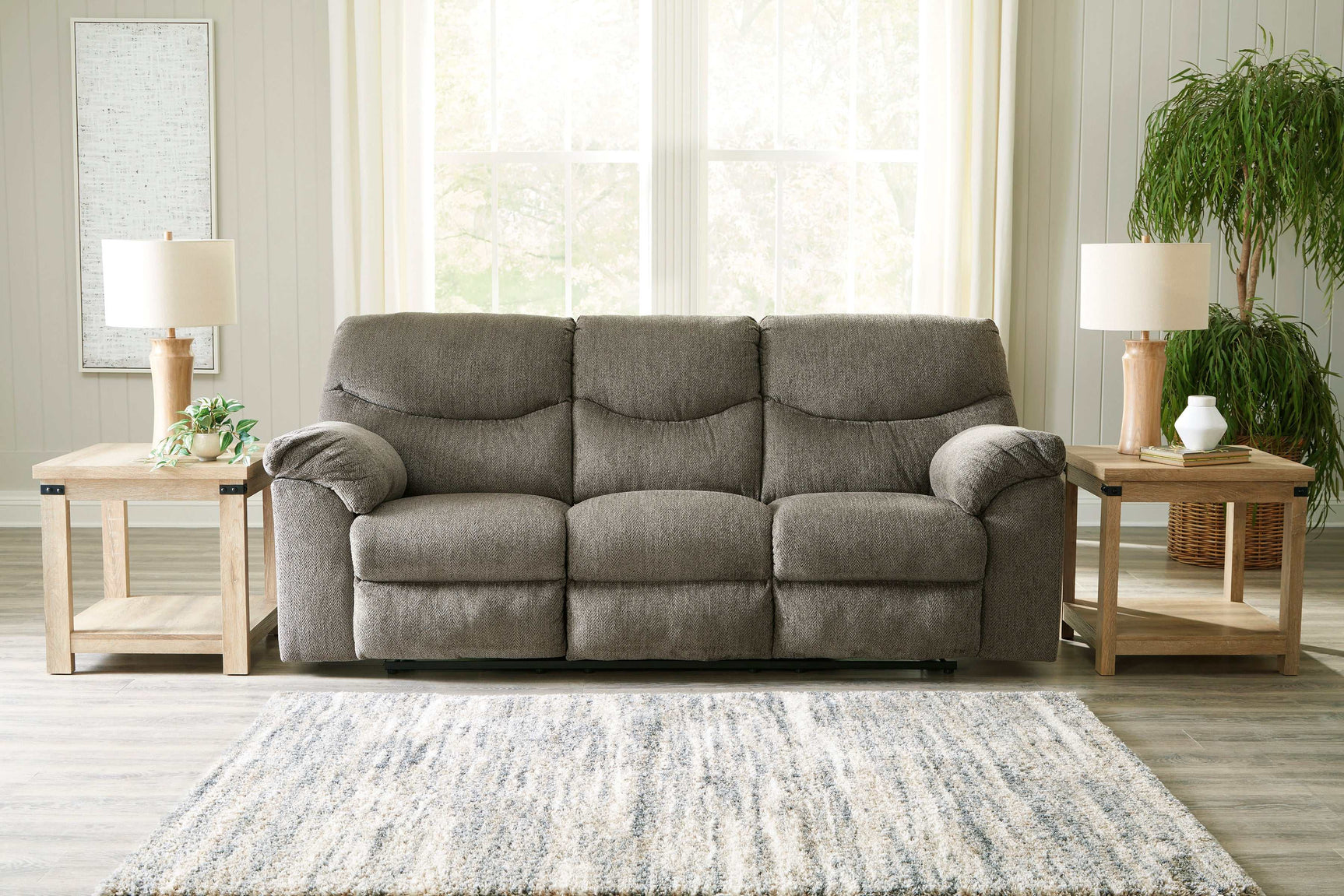 Alphons Manual Reclining Sofa (Online Special Price) - Ornate Home