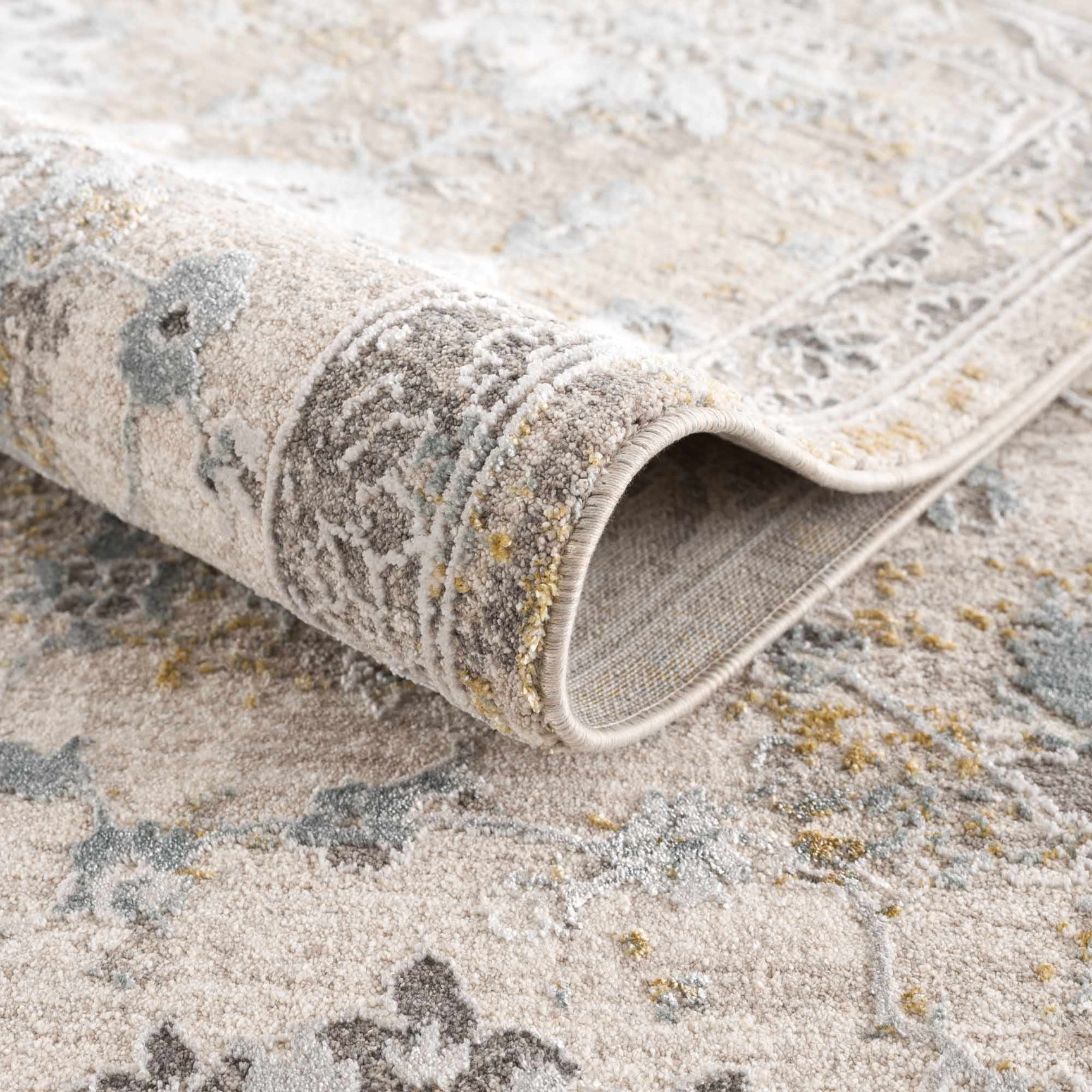 Alroy Textured Rug with Fringes - Ornate Home