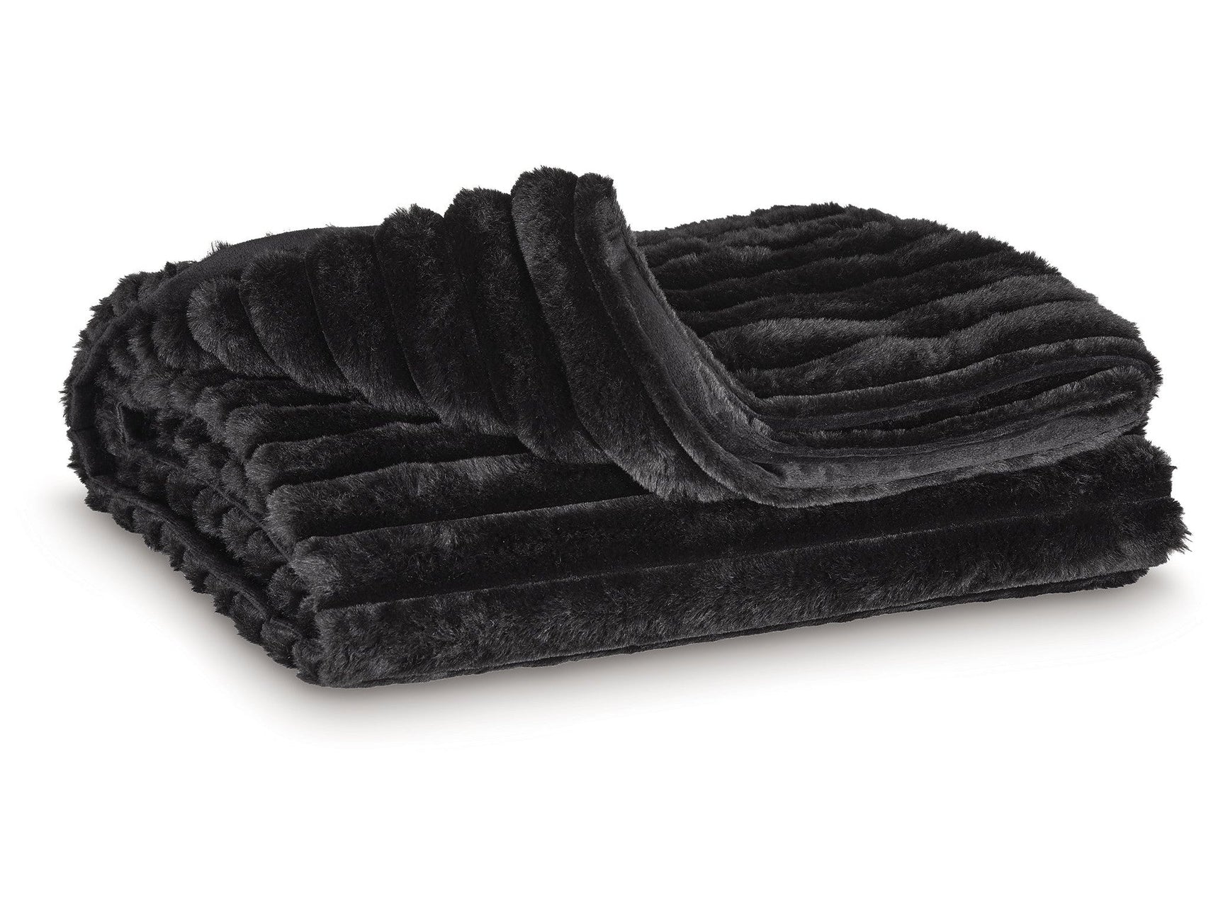 Alsonwell Black Throw (Lightweight Plush) (Online Special Price) - Ornate Home
