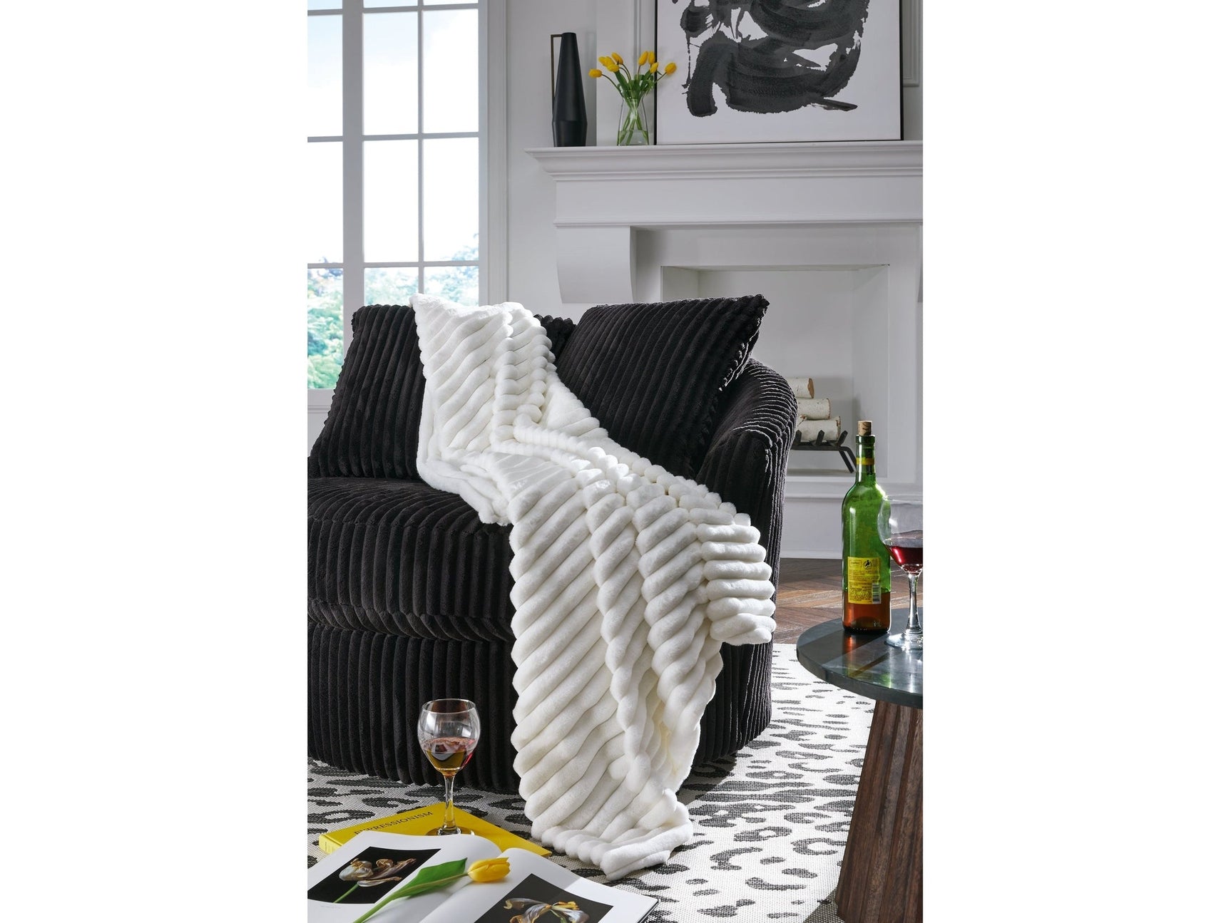 Alsonwell White Throw (Online Special Price) - Ornate Home