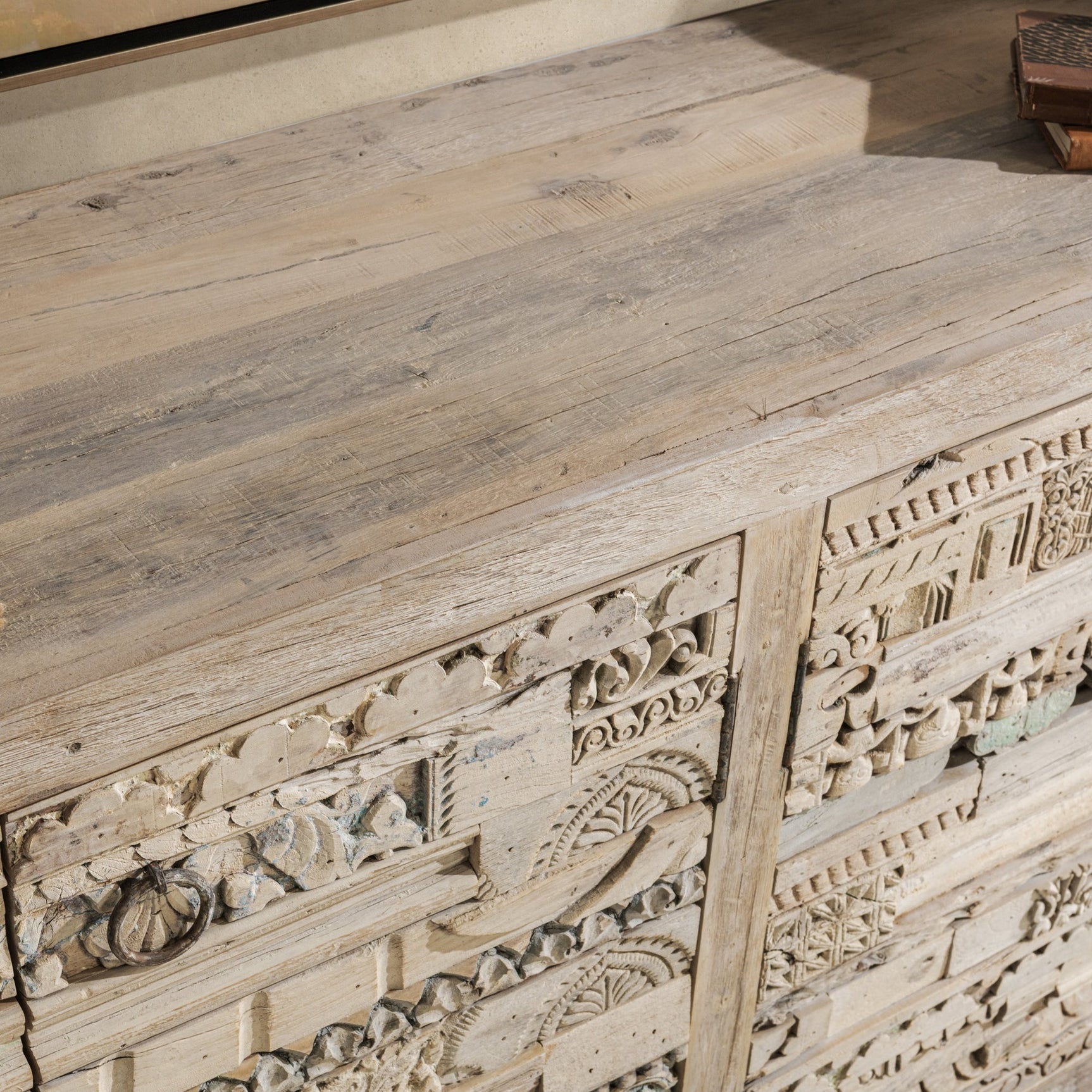 Alta Bleached White 4Dr Sideboard - Ornate Home