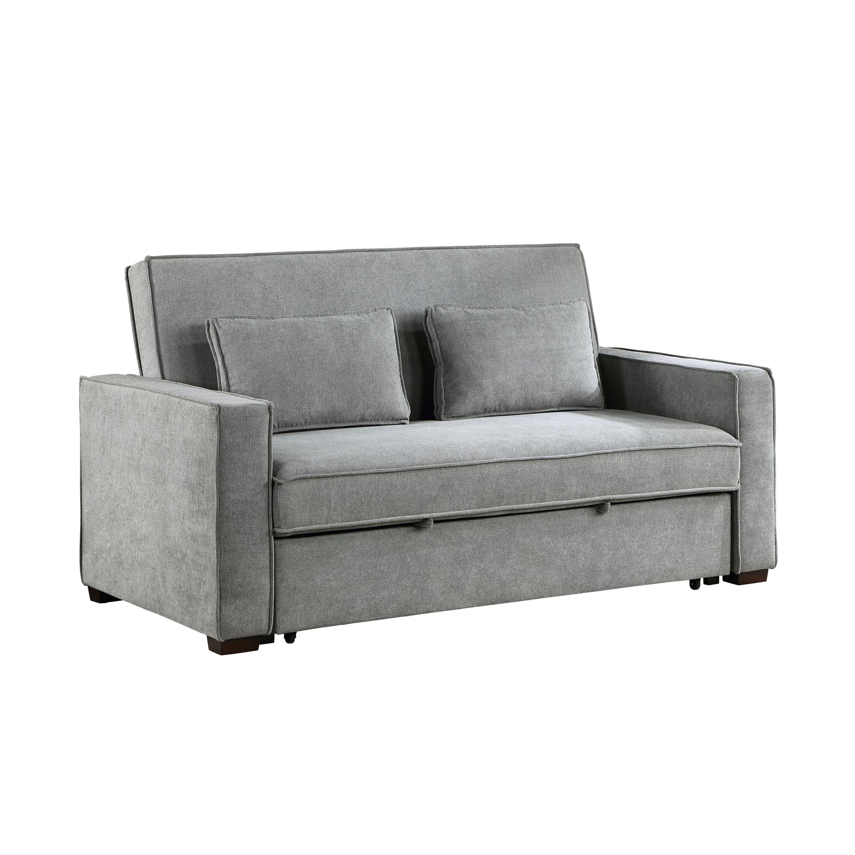 Alta Gray Studio Sofa with Pull-out Bed - Ornate Home