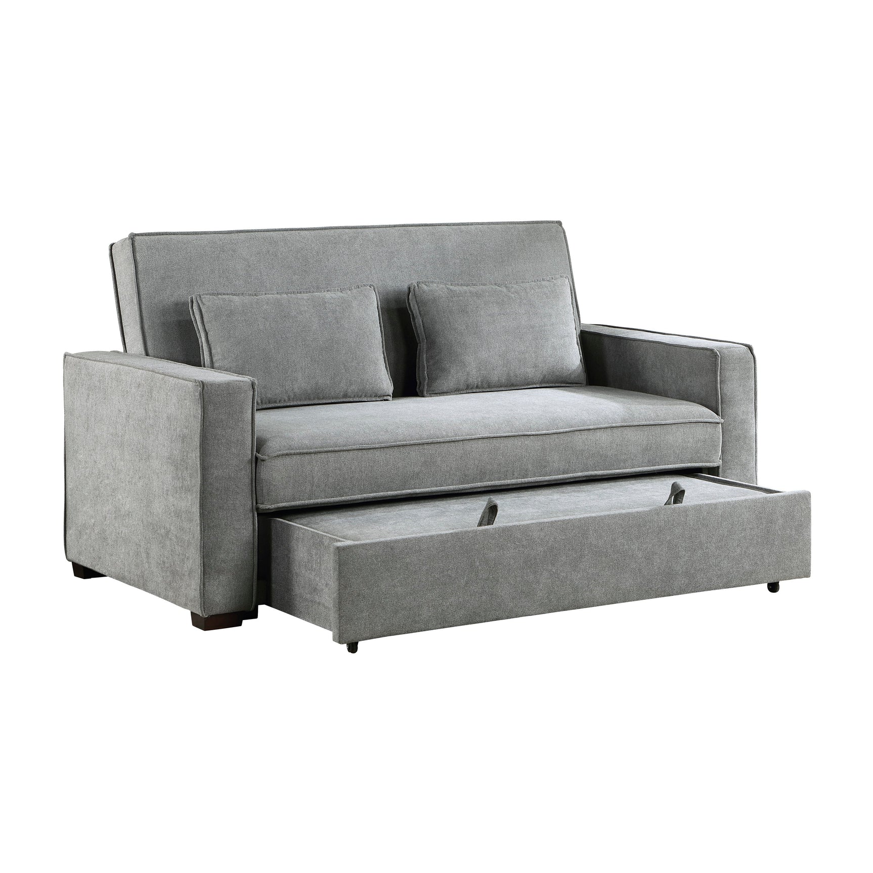 Alta Gray Studio Sofa with Pull-out Bed - Ornate Home