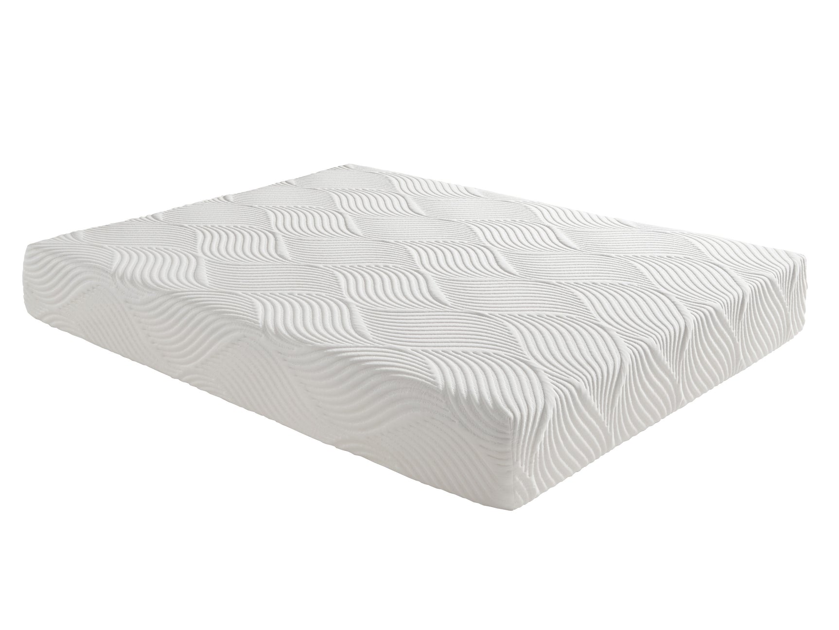 Altair White 10" California King Twin Gel-Infused Memory Foam Mattress - Ornate Home