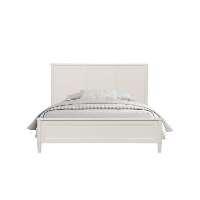 Altamira White Eastern King Bed - Ornate Home