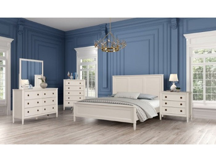 Altamira White Queen 4 Piece Bedroom Set - Ornate Home