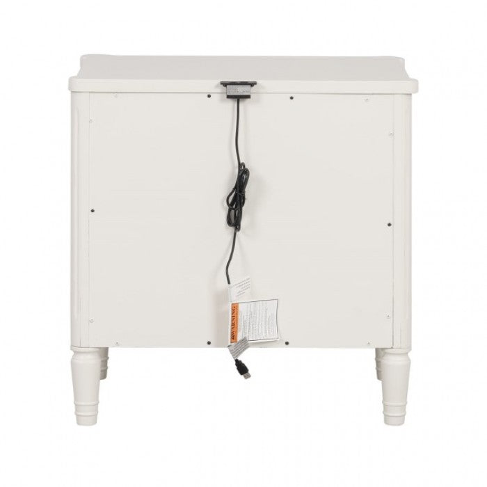 Altamira White Queen 5 Piece Bedroom Set w/2 Nightstands - Ornate Home