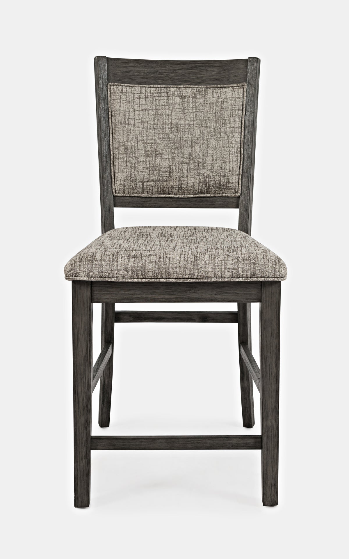 Altamonte Brushed Grey High/Low Dining Table w/ 2 Uph Stools, 4 Ladderback Stools - Ornate Home