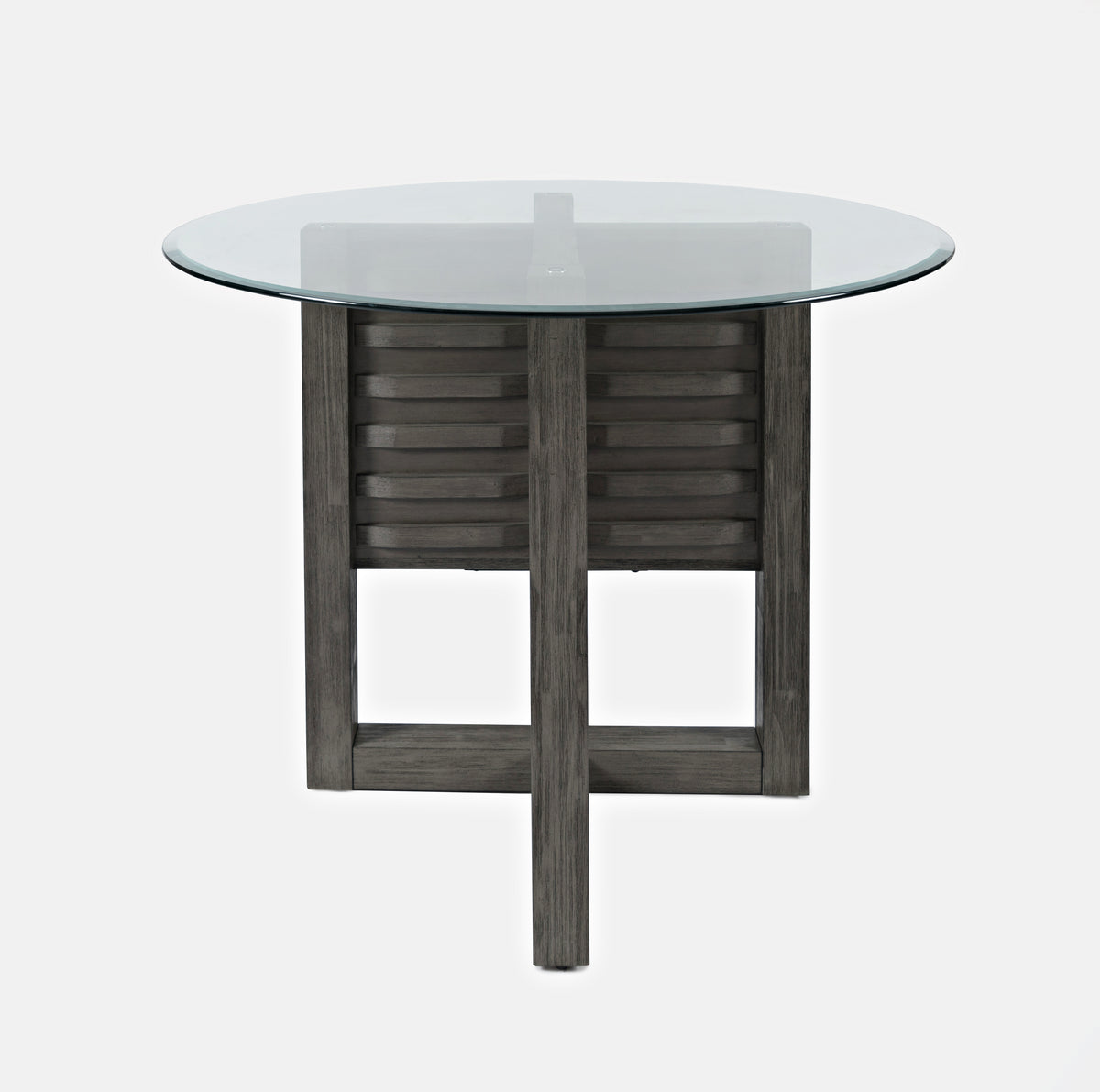 Altamonte Brushed Grey Round Counter Dining Table - Ornate Home