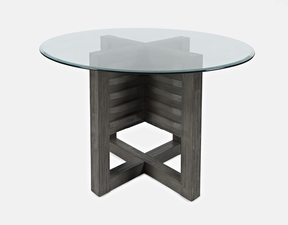 Altamonte Brushed Grey Round Dining Table - Ornate Home