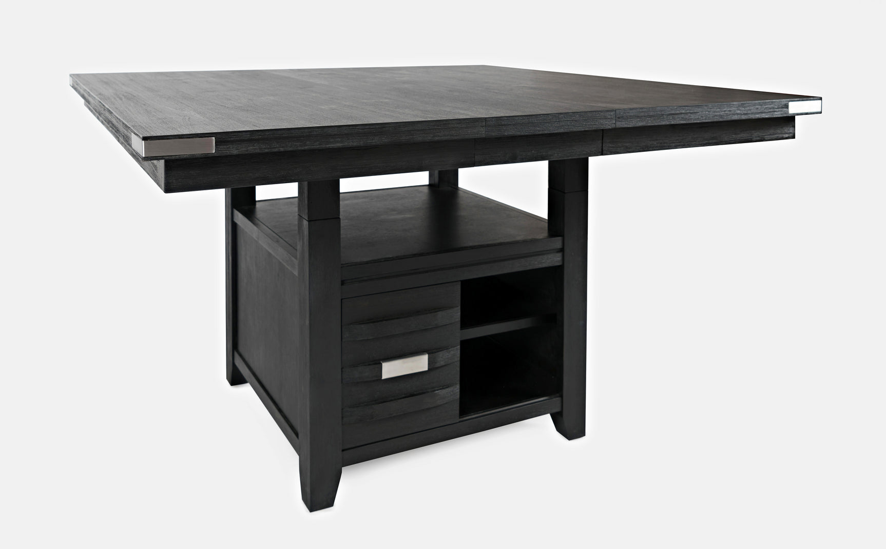 Altamonte Dark Charcoal High/Low Sq. Counter Table - Ornate Home