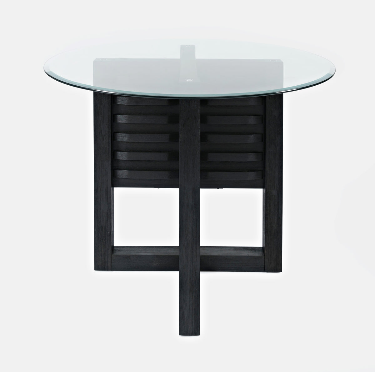 Altamonte Dark Charcoal Round Counter Dining Table - Ornate Home