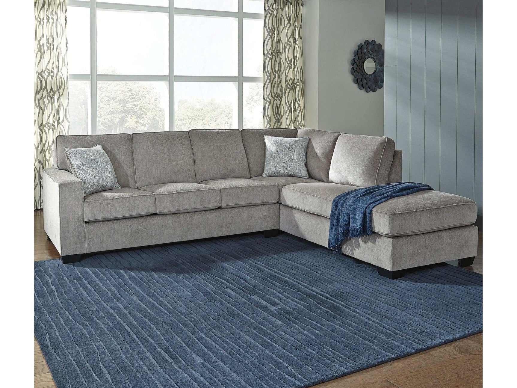 Altari Alloy 2pc Sectional Sofa w/ RAF Chaise (Online Special Price) - Ornate Home