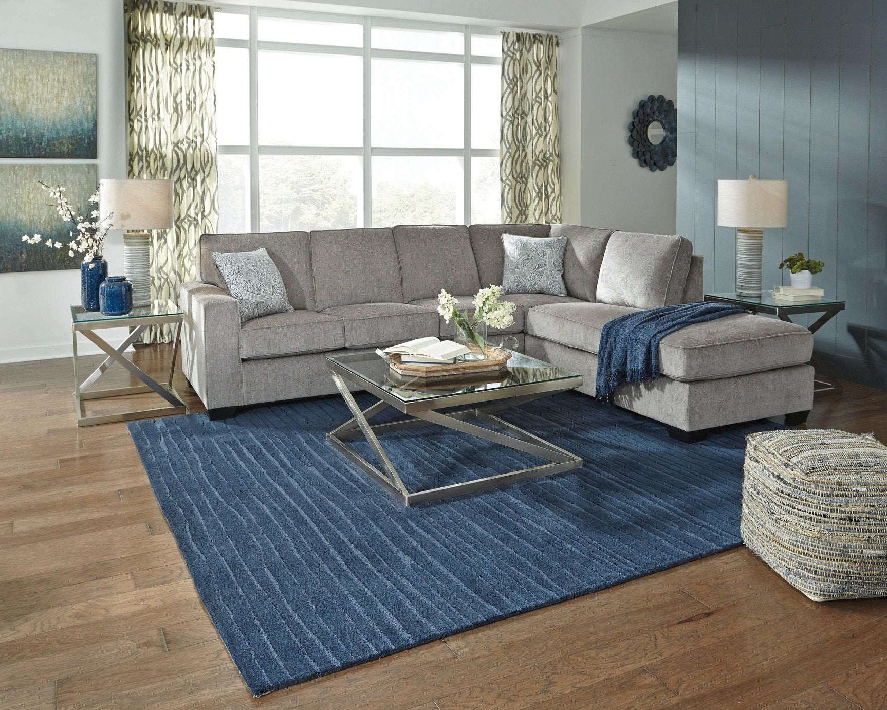 Altari Alloy 2pc Sectional Sofa w/ RAF Chaise (Online Special Price) - Ornate Home