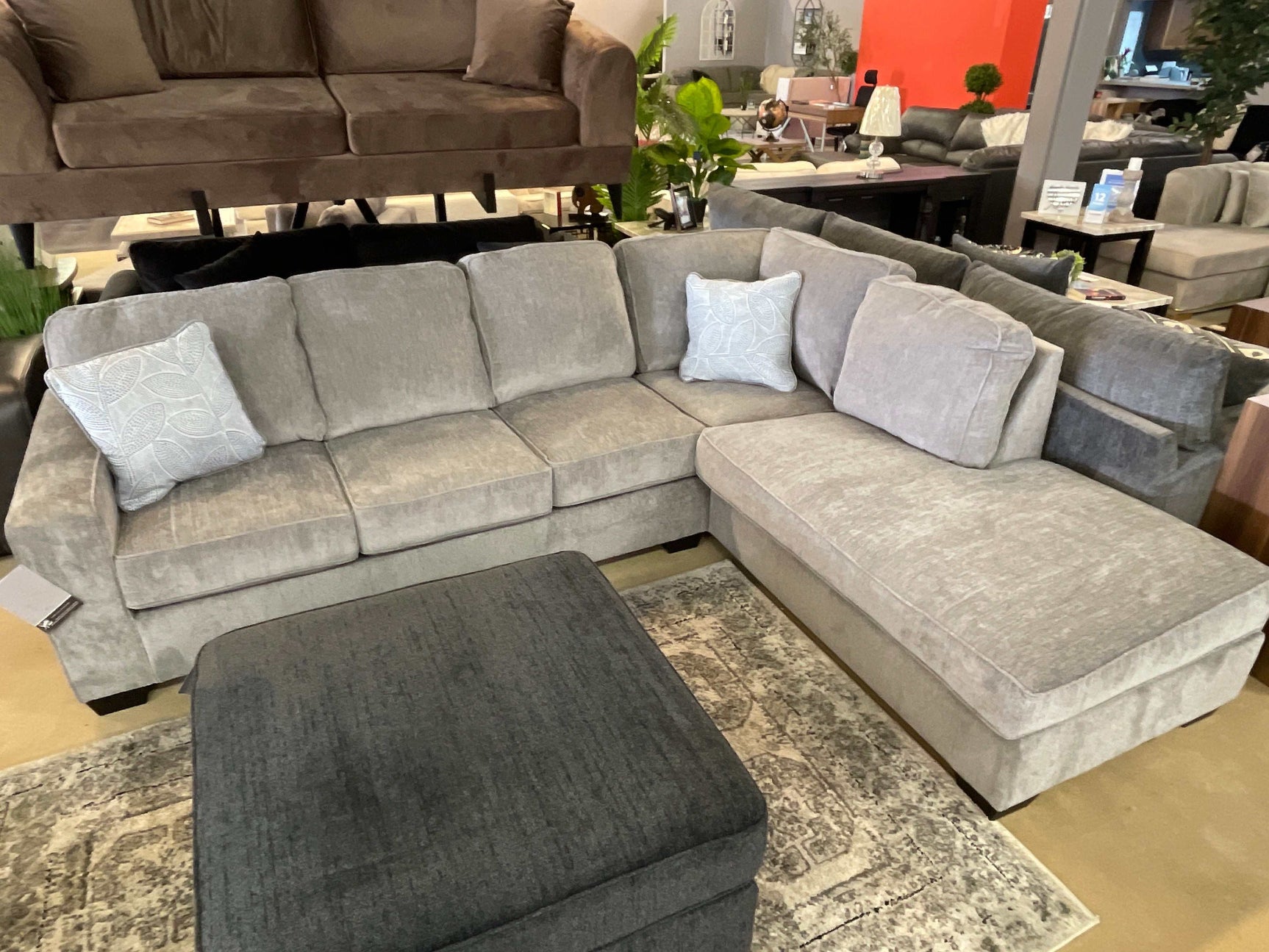 Altari Alloy 2pc Sectional Sofa w/ RAF Chaise (Online Special Price) - Ornate Home