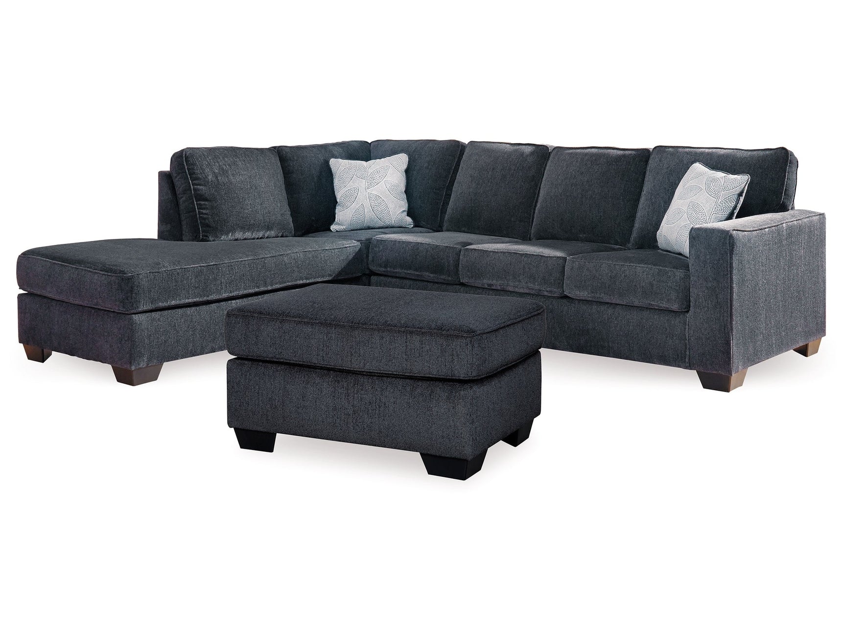 Altari Slate 2-Piece Sectional with Chaise and Ottoman - Ornate Home