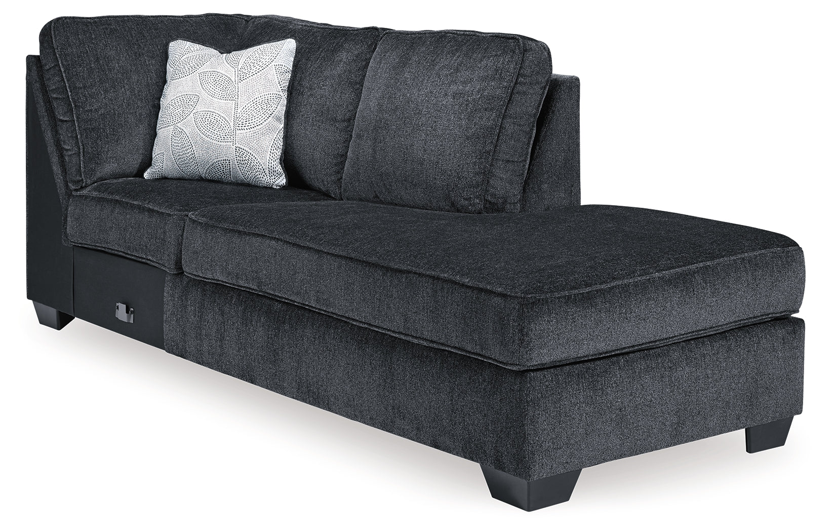 Altari Slate 2-Piece Sleeper Sectional and Ottoman - Ornate Home