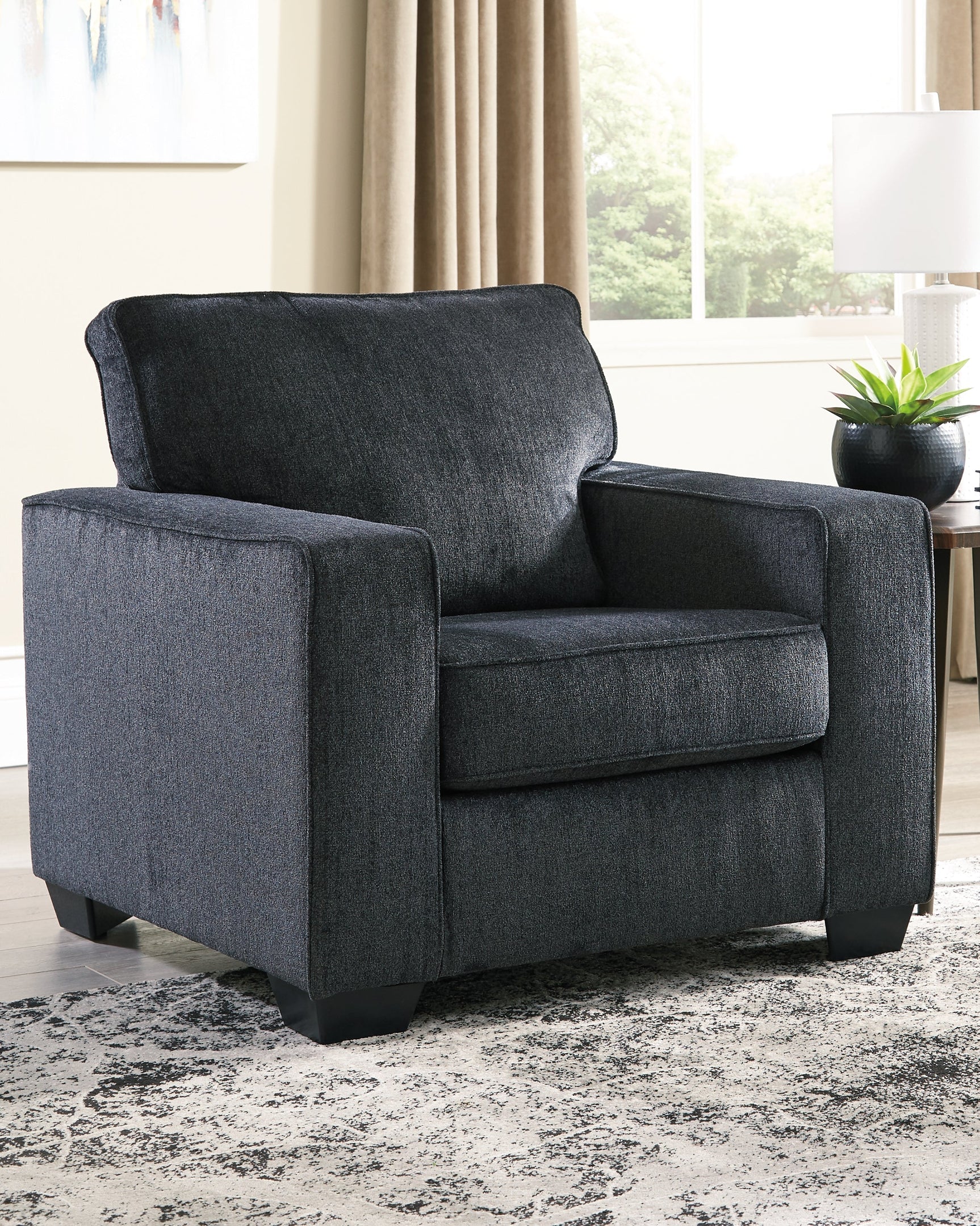 Altari Slate Queen Sofa Sleeper, Loveseat, Chair and Oversized Ottoman (Online Special Price) - Ornate Home