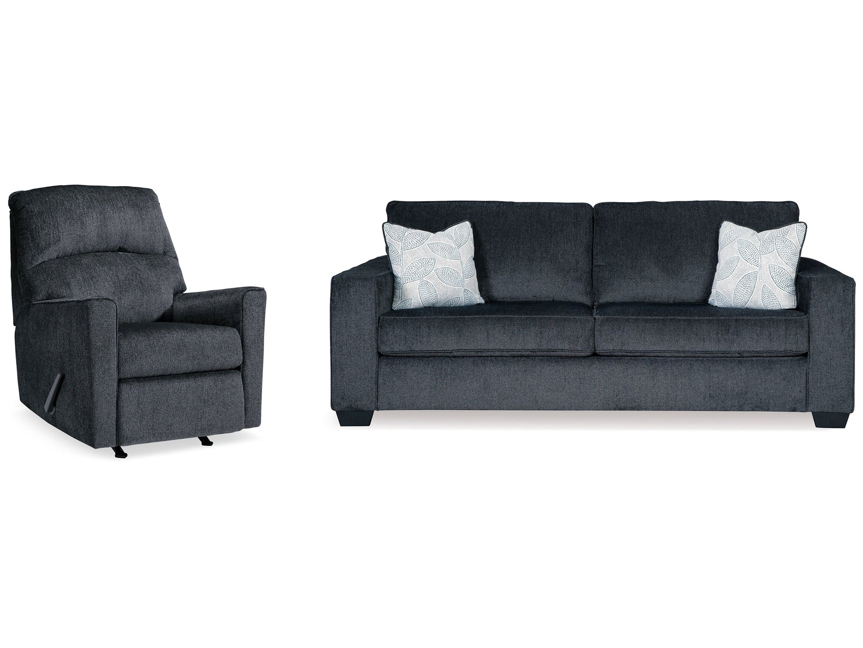 Altari Slate Queen Sofa Sleeper and Recliner - Ornate Home