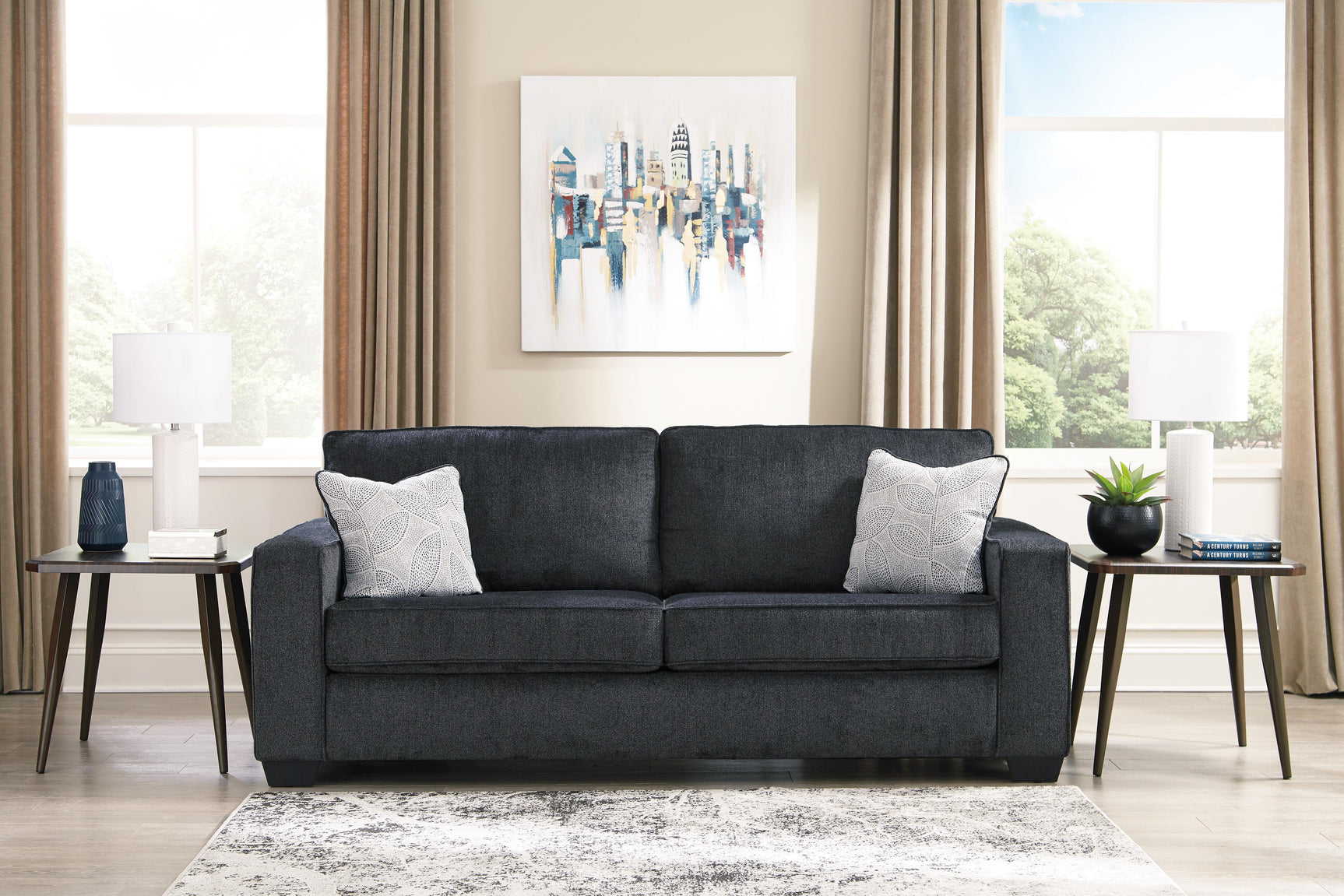 Altari Slate Sofa, Loveseat and Recliner - Ornate Home