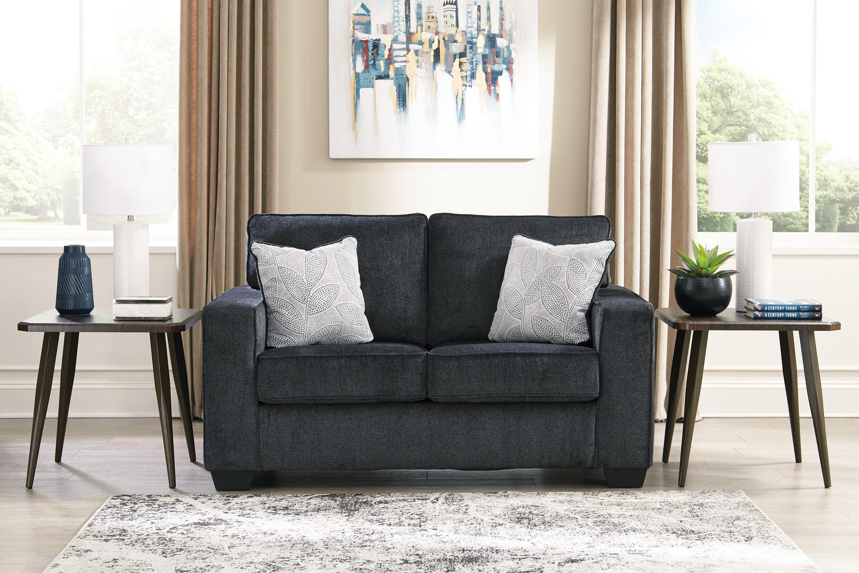 Altari Slate Sofa, Loveseat and Recliner - Ornate Home