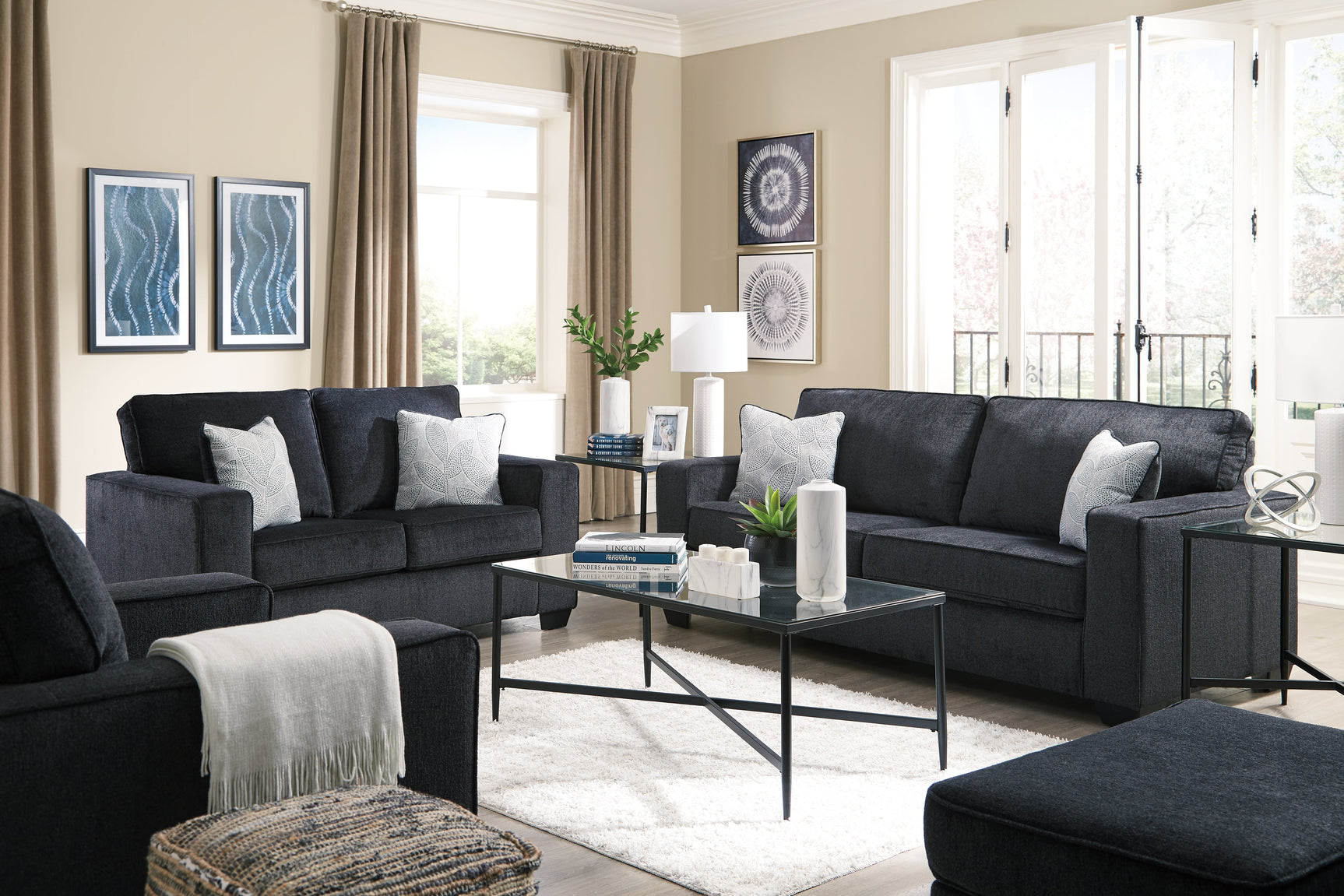 Altari Stationary Loveseat (Online Special Price) - Ornate Home