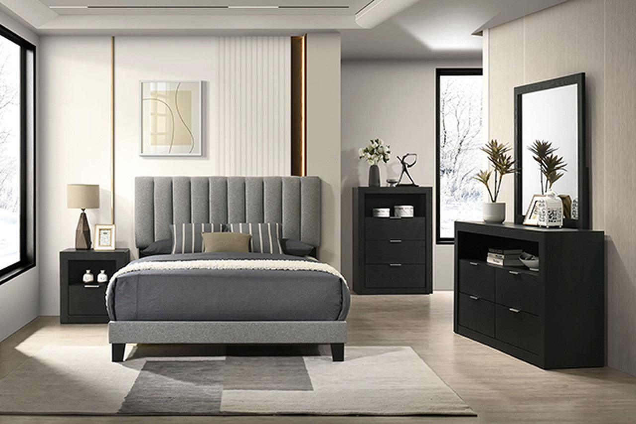 Altimari Black E.King Bed - Ornate Home