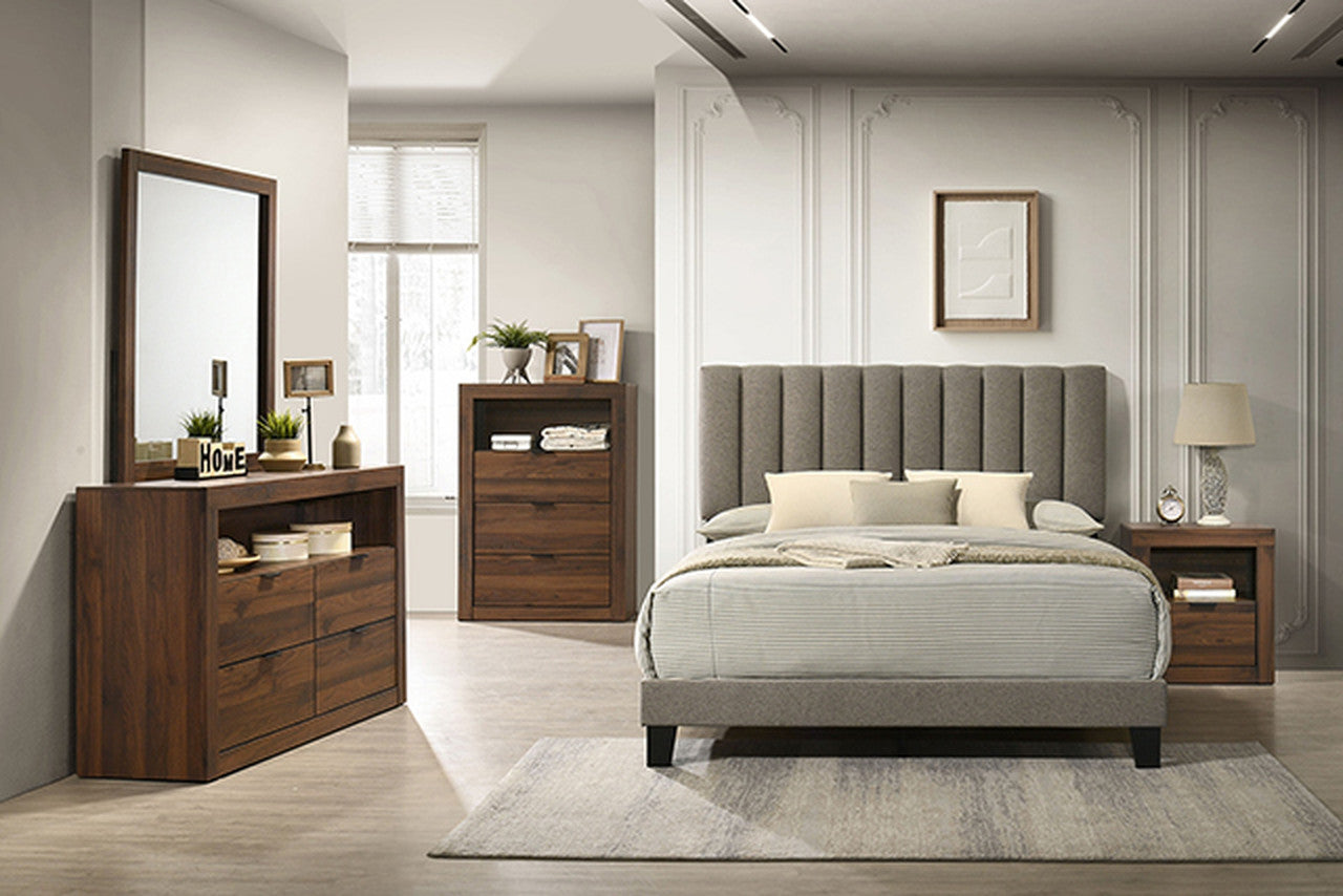 Altimari Walnut E.King Bed - Ornate Home