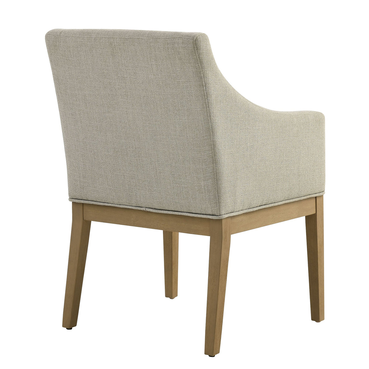 Alton Linen/Natural Fabric Upholstered Dining Armchair - Ornate Home