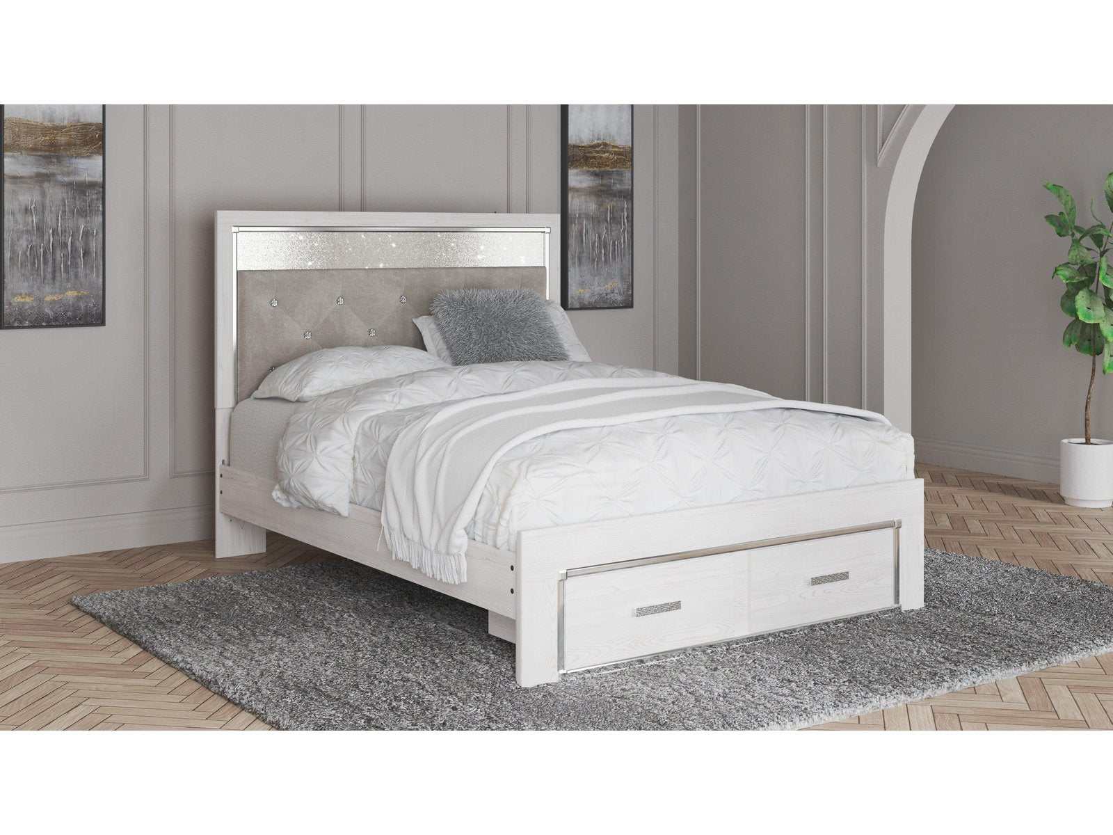 Altyra Queen Upholstered Storage Bed (Online Special Price) - Ornate Home
